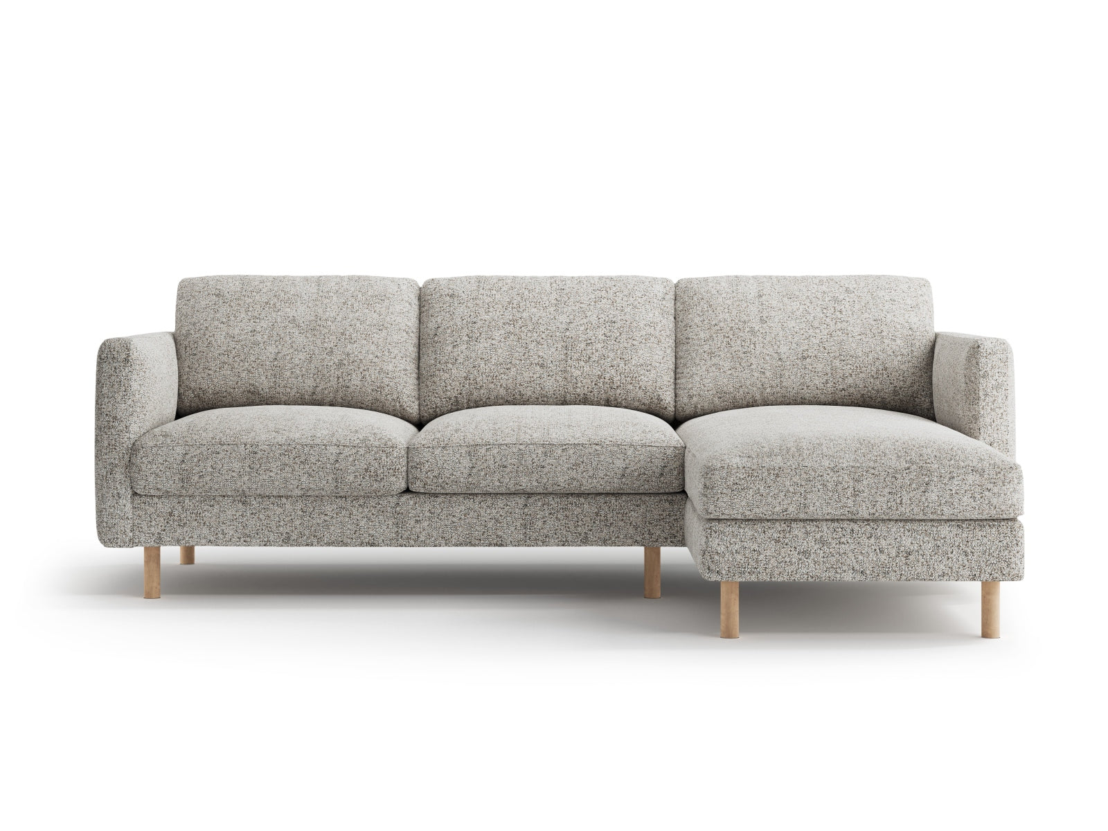 Eden Ecksofa rechts 3 Sitzer in Beige Melange präsentiert im Onlineshop von KAQTU Design AG. Ecksofa rechts ist von Micadoni