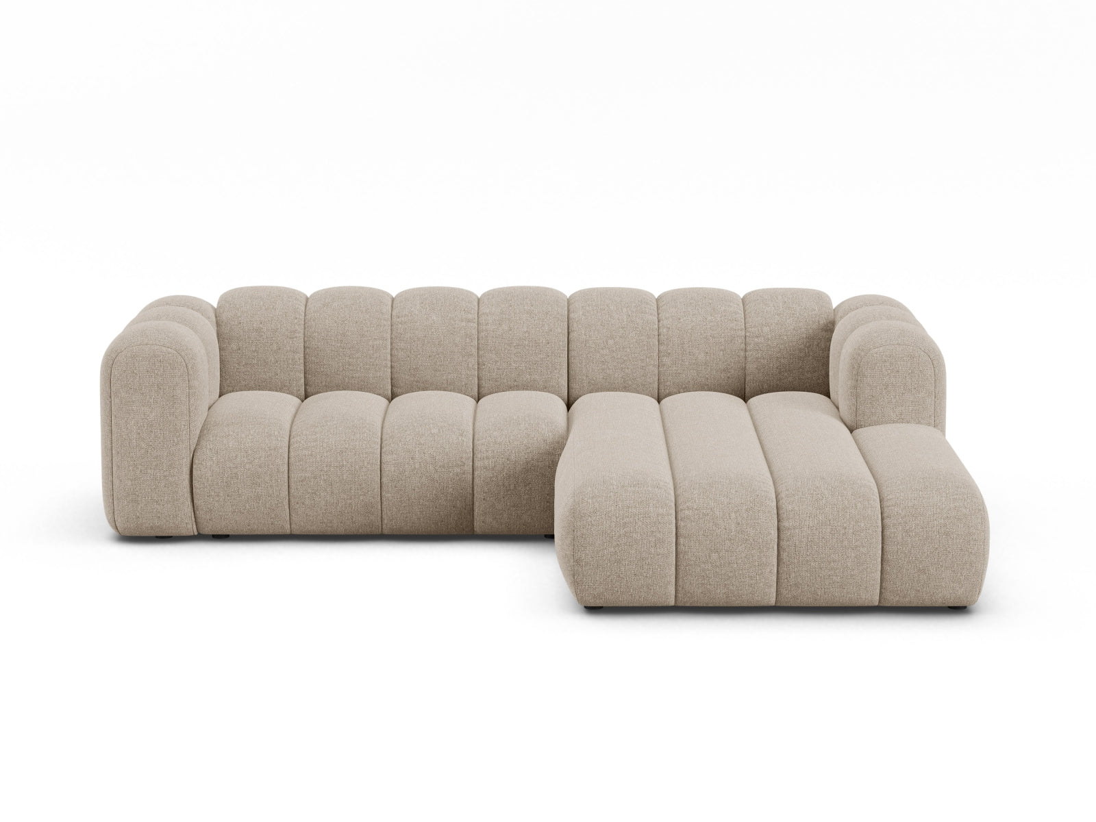Lupine Modular Ecksofa rechts 4 Sitzer in Dark Beige präsentiert im Onlineshop von KAQTU Design AG. Ecksofa rechts ist von Micadoni