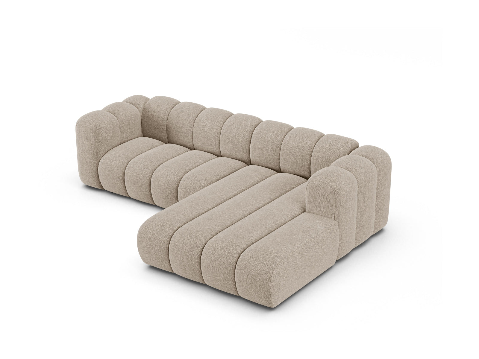 Lupine Modular Ecksofa rechts 4 Sitzer in Dark Beige präsentiert im Onlineshop von KAQTU Design AG. Ecksofa rechts ist von Micadoni