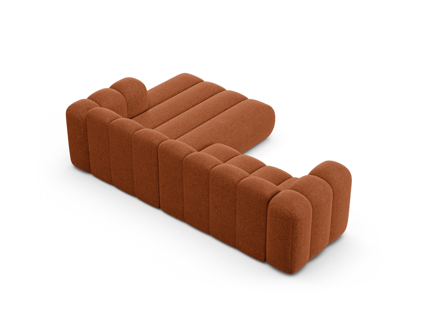 Lupine Modular Ecksofa rechts 4 Sitzer in Brick präsentiert im Onlineshop von KAQTU Design AG. Ecksofa rechts ist von Micadoni