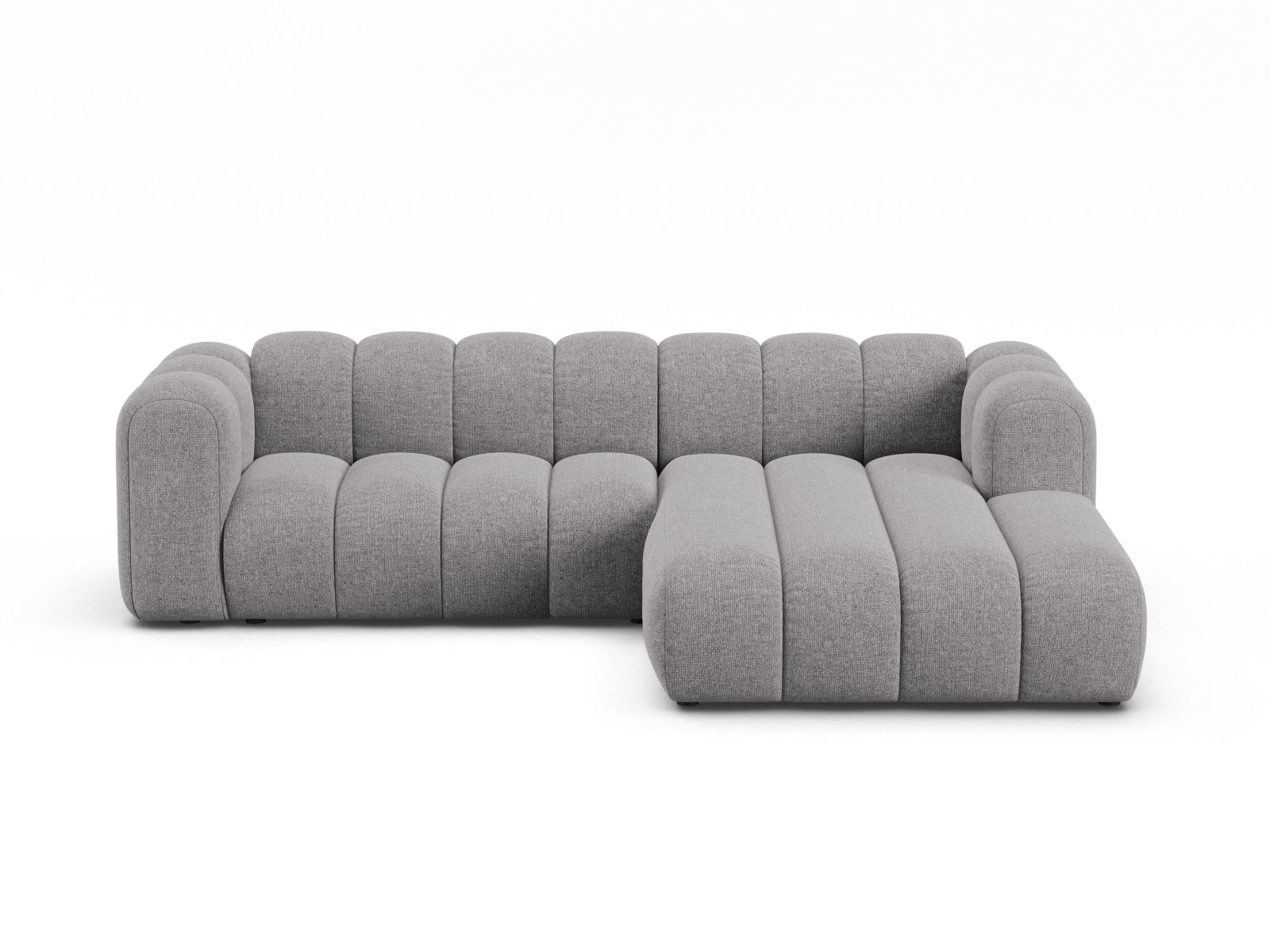 Lupine Modular Ecksofa rechts 4 Sitzer in Light Grey-Eden präsentiert im Onlineshop von KAQTU Design AG. Ecksofa rechts ist von Micadoni