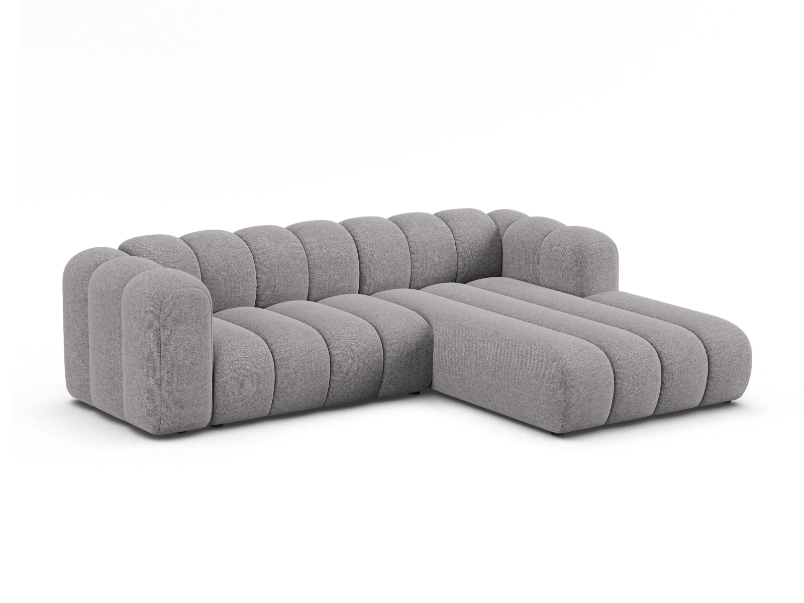 Lupine Modular Ecksofa rechts 4 Sitzer in Light Grey präsentiert im Onlineshop von KAQTU Design AG. Ecksofa rechts ist von Micadoni