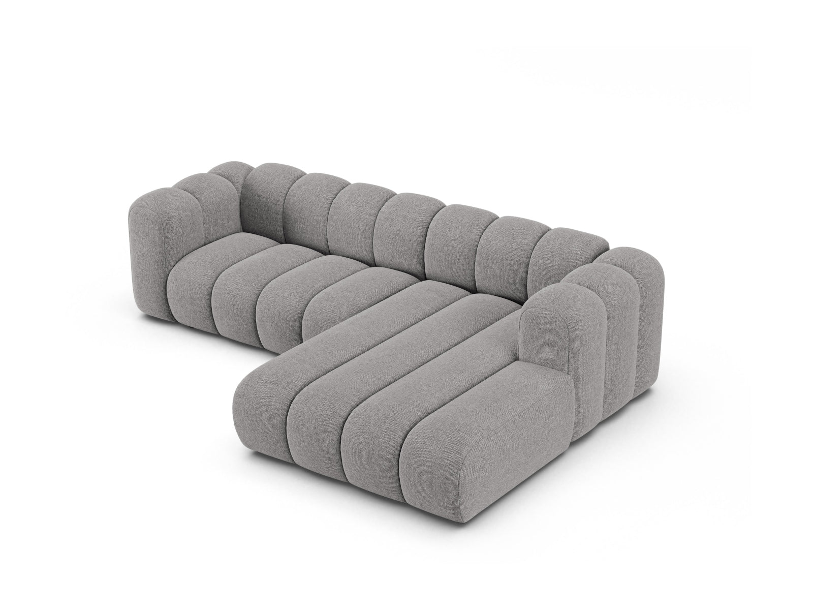 Lupine Modular Ecksofa rechts 4 Sitzer in Light Grey präsentiert im Onlineshop von KAQTU Design AG. Ecksofa rechts ist von Micadoni