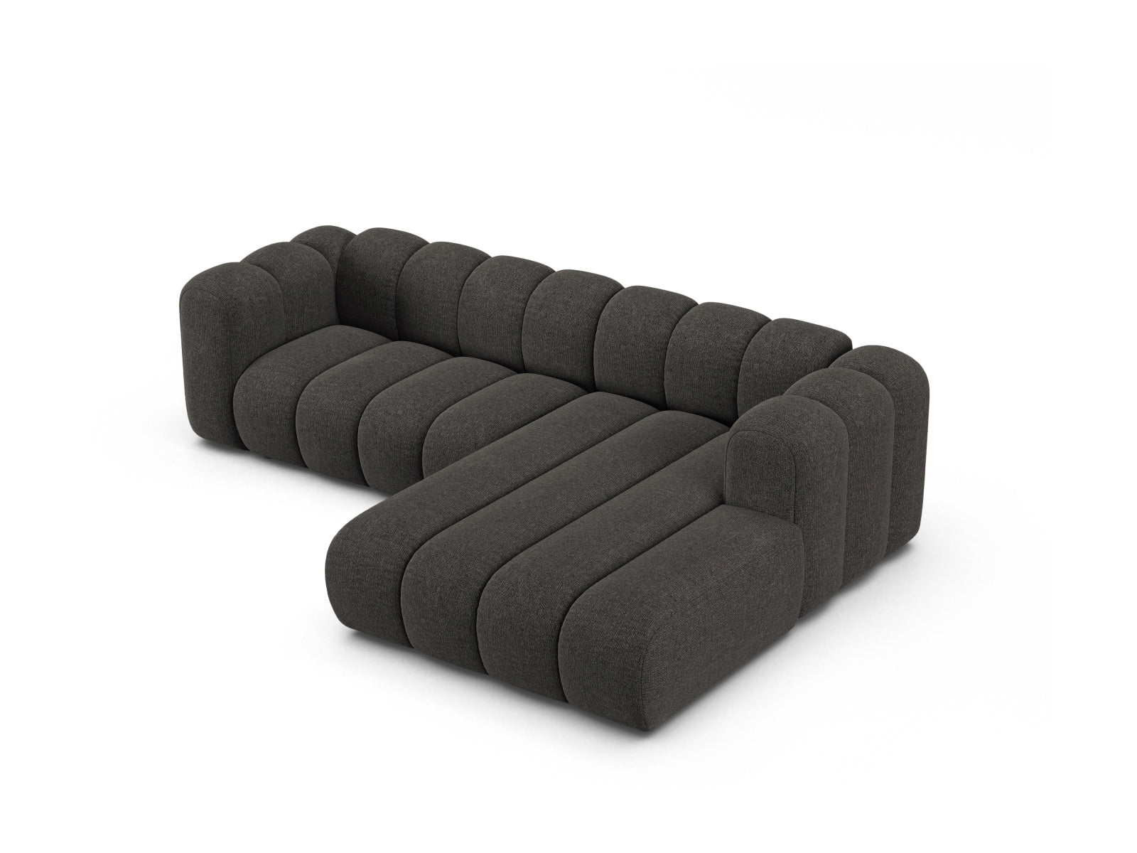 Lupine Modular Ecksofa rechts 4 Sitzer in Dark Grey präsentiert im Onlineshop von KAQTU Design AG. Ecksofa rechts ist von Micadoni