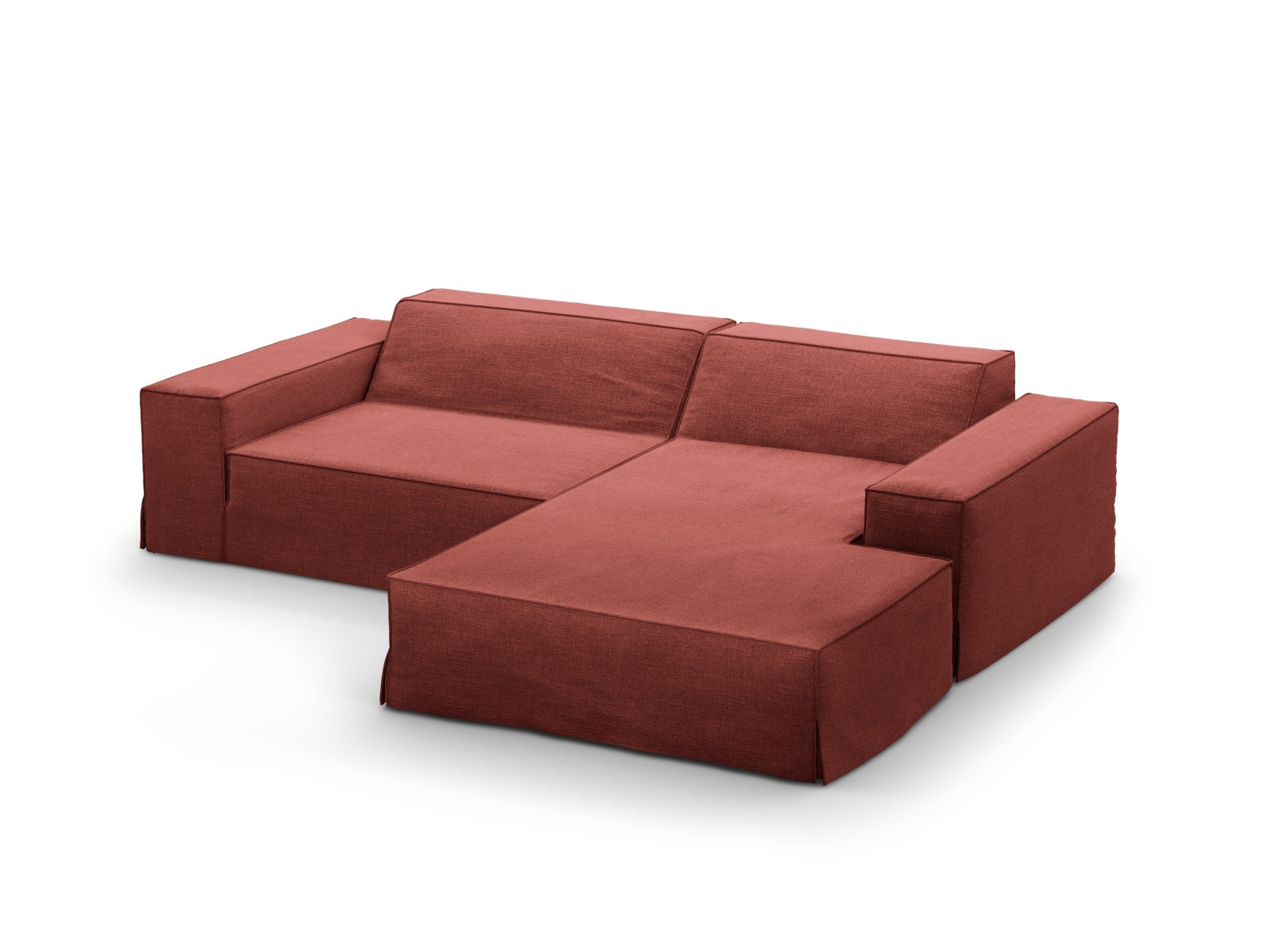 Jodie Modular Ecksofa rechts 3 Sitzer in Cherrywood präsentiert im Onlineshop von KAQTU Design AG. Ecksofa rechts ist von Micadoni