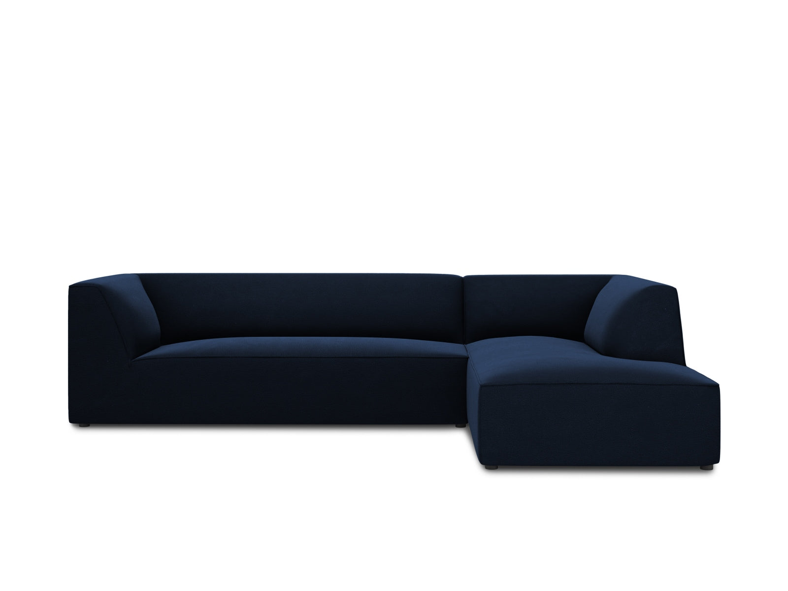 Ruby Velour modulares Ecksofa rechts 4 Sitzer in Royal Blue-Salvador präsentiert im Onlineshop von KAQTU Design AG. L-Sofa rechts ist von Micadoni
