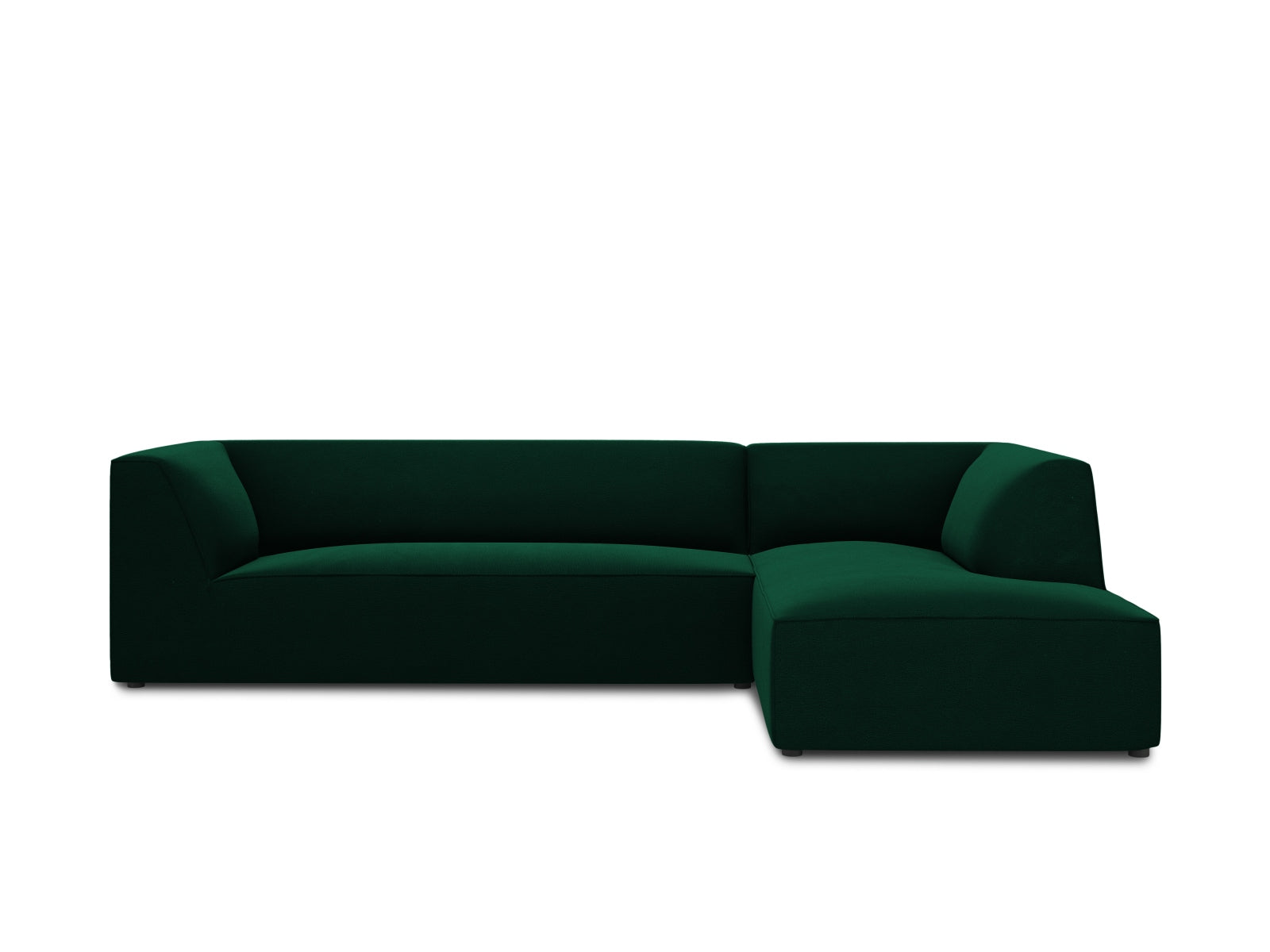 Ruby Velour modulares Ecksofa rechts 4 Sitzer in Bottle Green-Salvador präsentiert im Onlineshop von KAQTU Design AG. L-Sofa rechts ist von Micadoni
