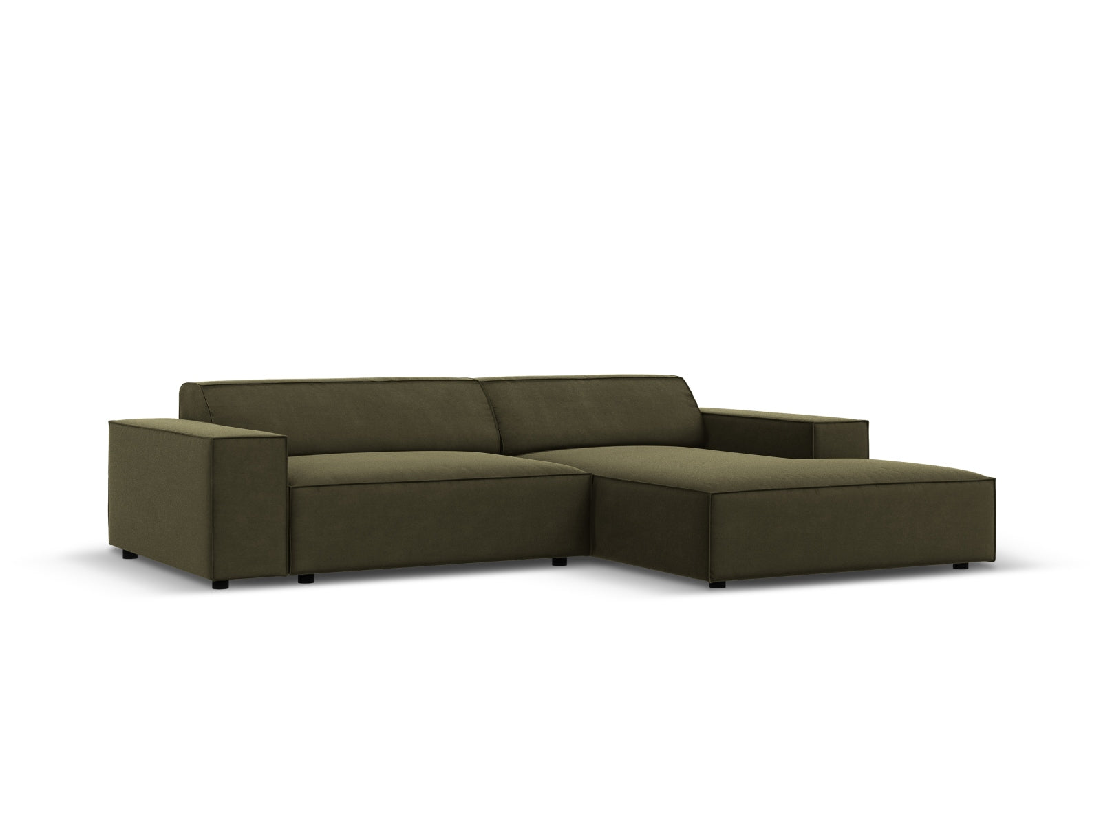 Entdecken Sie das stilvolle Jodie Velour Ecksofa von Micadoni – modular, komfortabel und perfekt für Ihr modernes Wohnzimmer!
