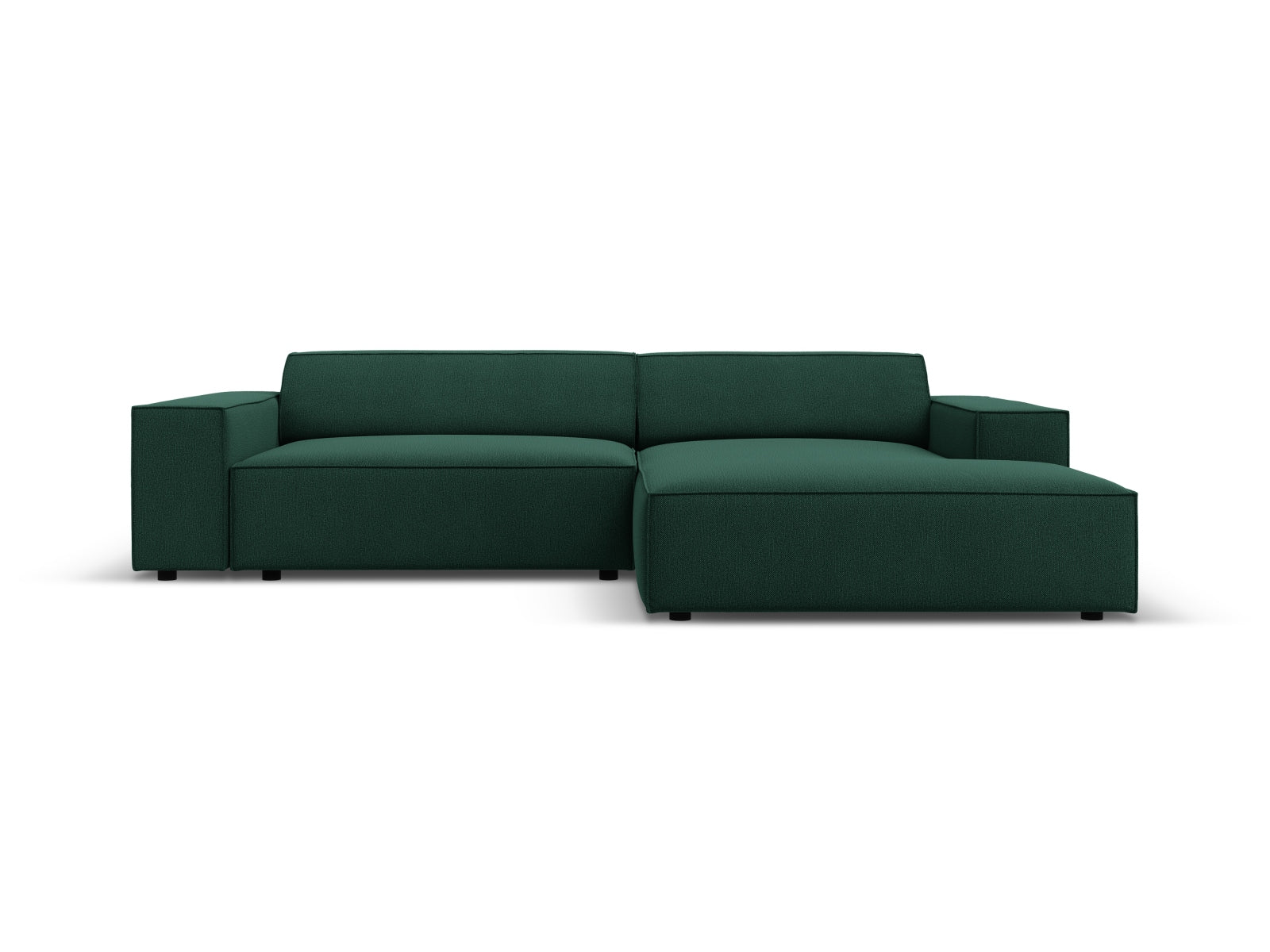 Jodie Modulares Ecksofa rechts 3 Sitzer in Green-Megan präsentiert im Onlineshop von KAQTU Design AG. L-Sofa rechts ist von Micadoni