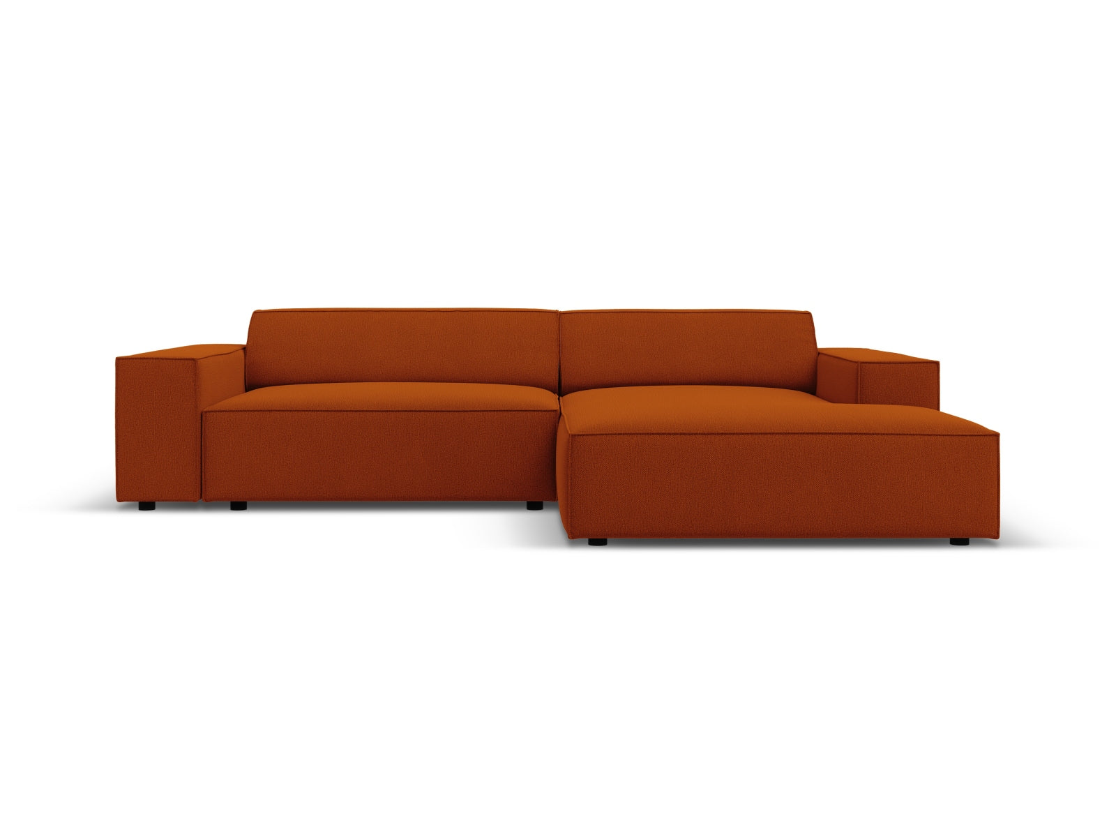 Jodie Modulares Ecksofa rechts 3 Sitzer in Terracotta präsentiert im Onlineshop von KAQTU Design AG. Ecksofa rechts ist von Micadoni