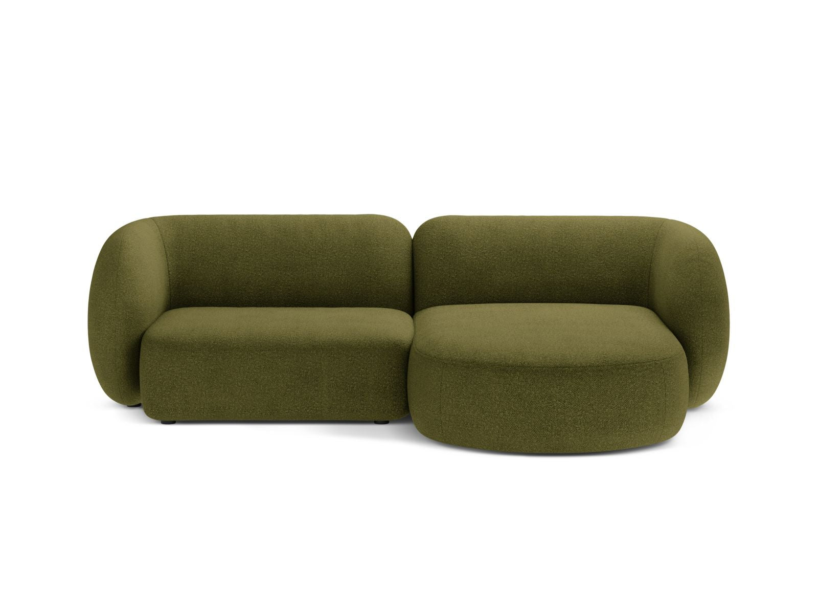 2-Sitzer Modular Rechter Ecksofa Kate in Dark Olive Green-Baloo präsentiert im Onlineshop von KAQTU Design AG. Ecksofa rechts ist von Micadoni