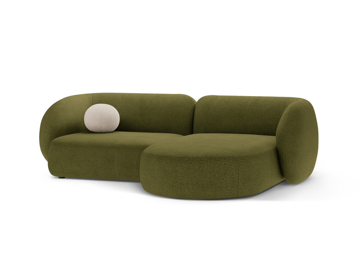 2-Sitzer Modular Rechter Ecksofa Kate in Dark Olive Green-Baloo präsentiert im Onlineshop von KAQTU Design AG. Ecksofa rechts ist von Micadoni