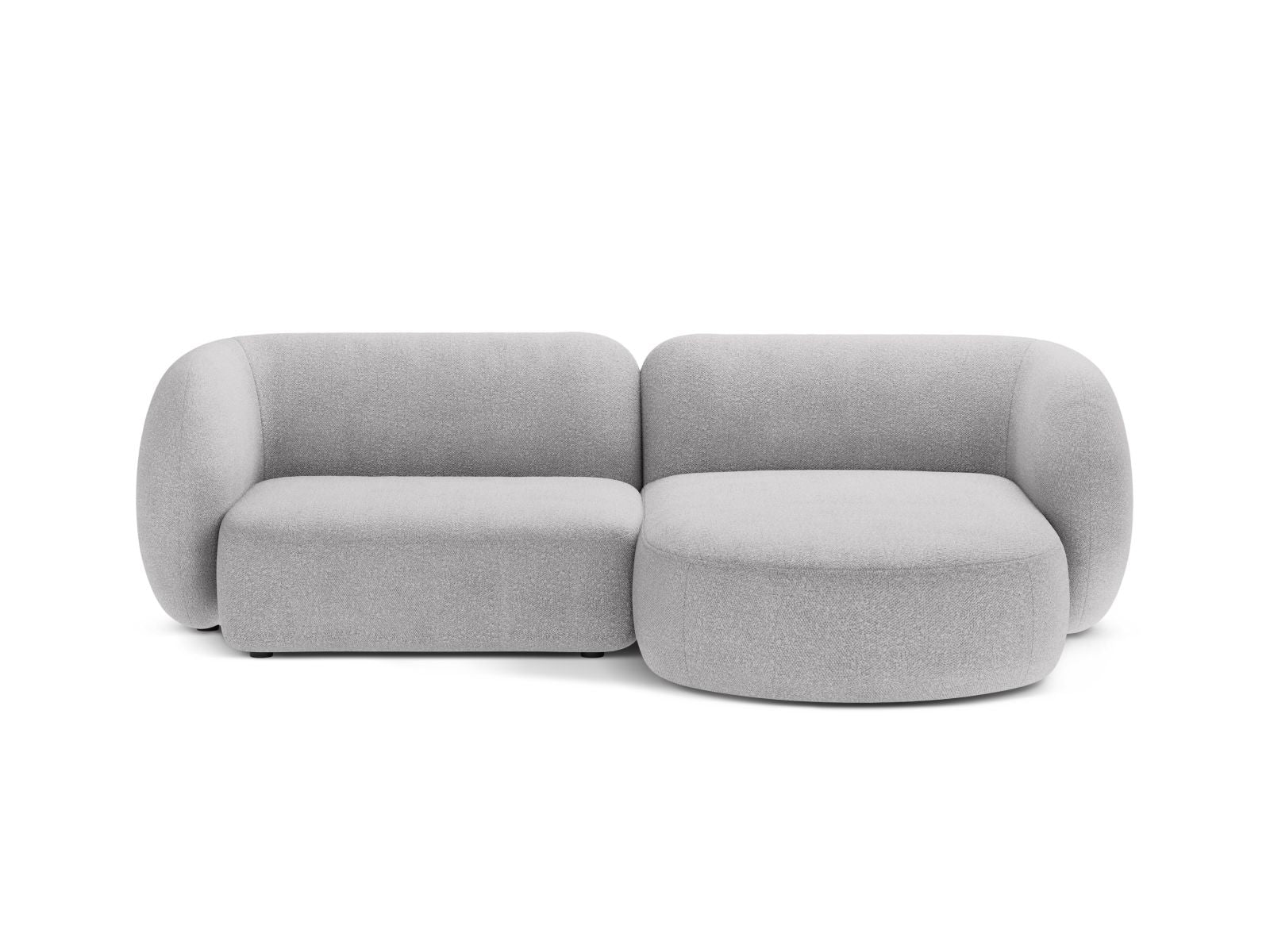 2-Sitzer Modular Rechter Ecksofa Kate in Light Grey-Baloo präsentiert im Onlineshop von KAQTU Design AG. Ecksofa rechts ist von Micadoni