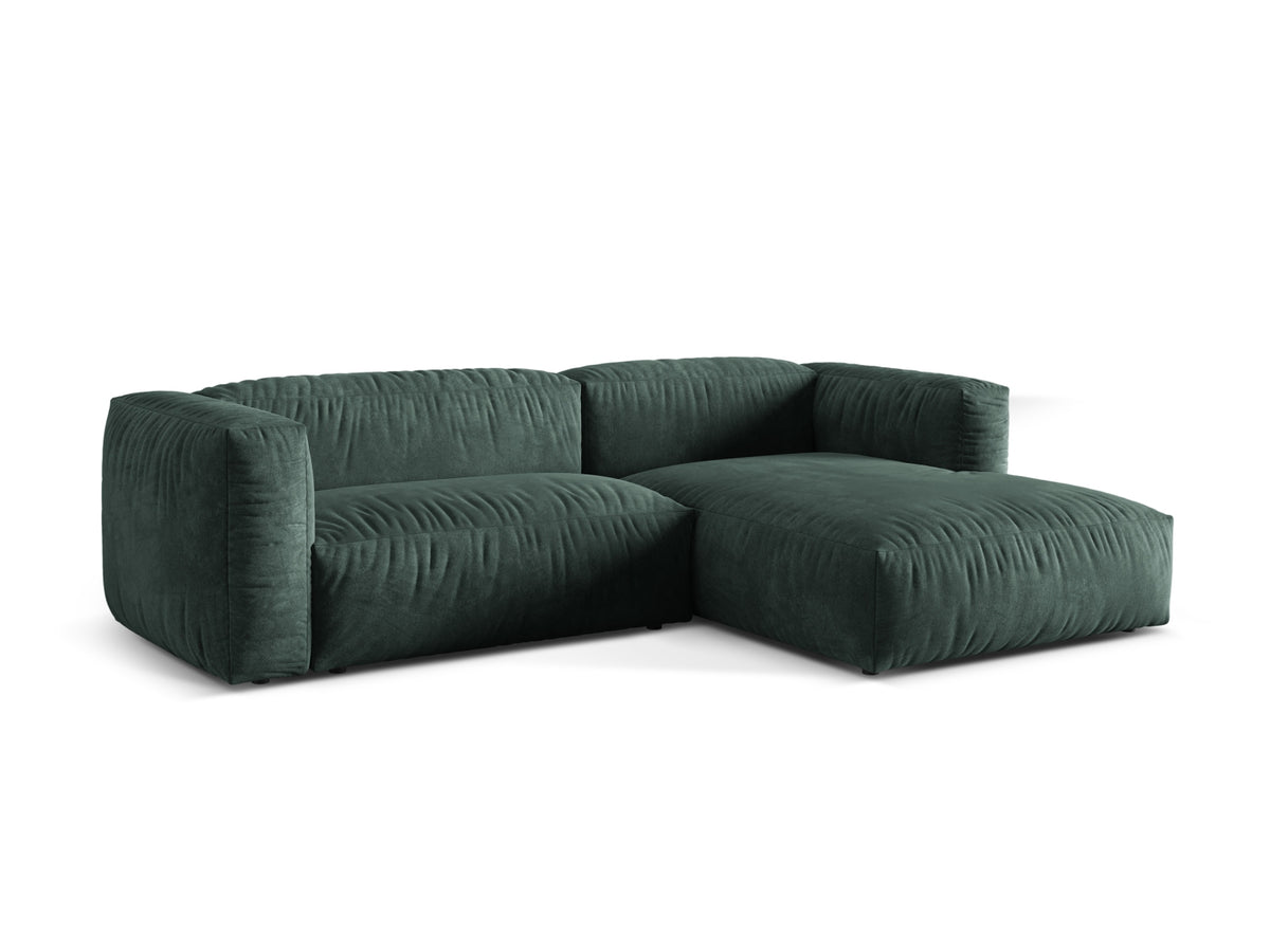 Martina Modulares Ecksofa rechts 2 Sitzer in Petrol-Vogue präsentiert im Onlineshop von KAQTU Design AG. L-Sofa rechts ist von Micadoni