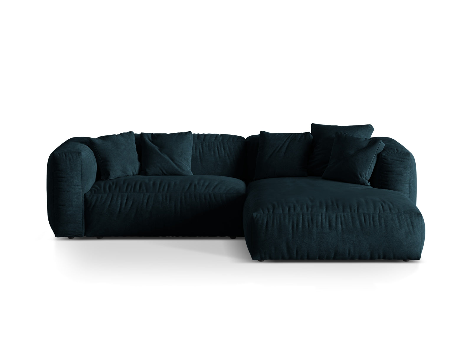 Martina Modulares Ecksofa rechts 2 Sitzer in Deep Petrol-Vogue präsentiert im Onlineshop von KAQTU Design AG. L-Sofa rechts ist von Micadoni