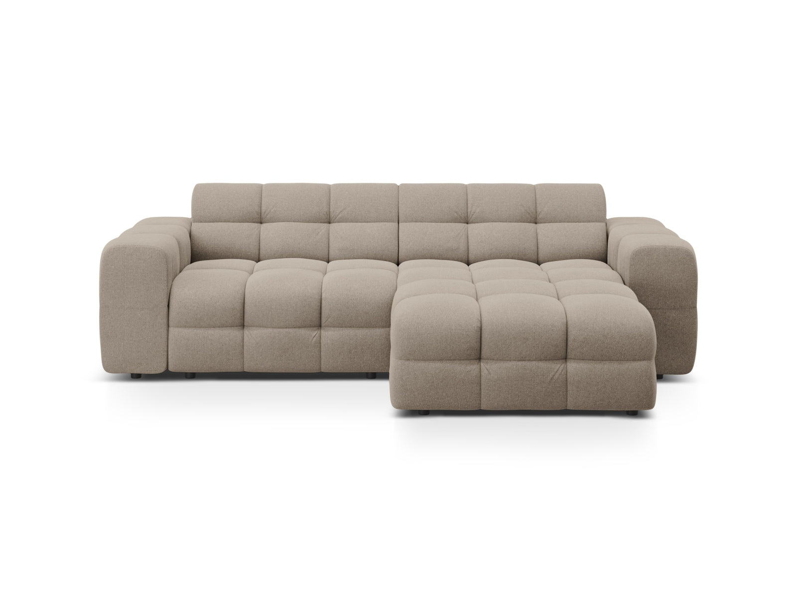 Kendal Ecksofa rechts 4 Sitzer in Dark Beige präsentiert im Onlineshop von KAQTU Design AG. Ecksofa rechts ist von Micadoni