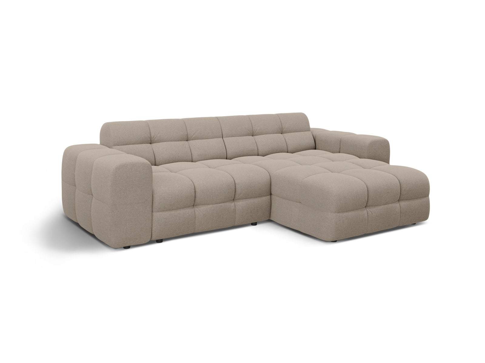 Erleben Sie das Kendal Ecksofa rechts 4 Sitzer von Micadoni – elegantes Velours, modernes Design und optimaler Komfort für Ihr Wohnzimmer.