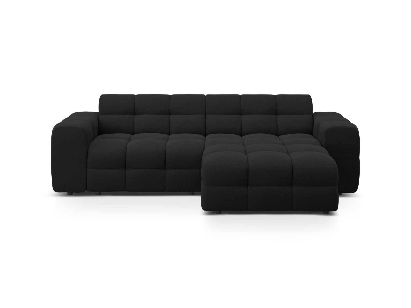 Kendal Ecksofa rechts 4 Sitzer in Black präsentiert im Onlineshop von KAQTU Design AG. Ecksofa rechts ist von Micadoni