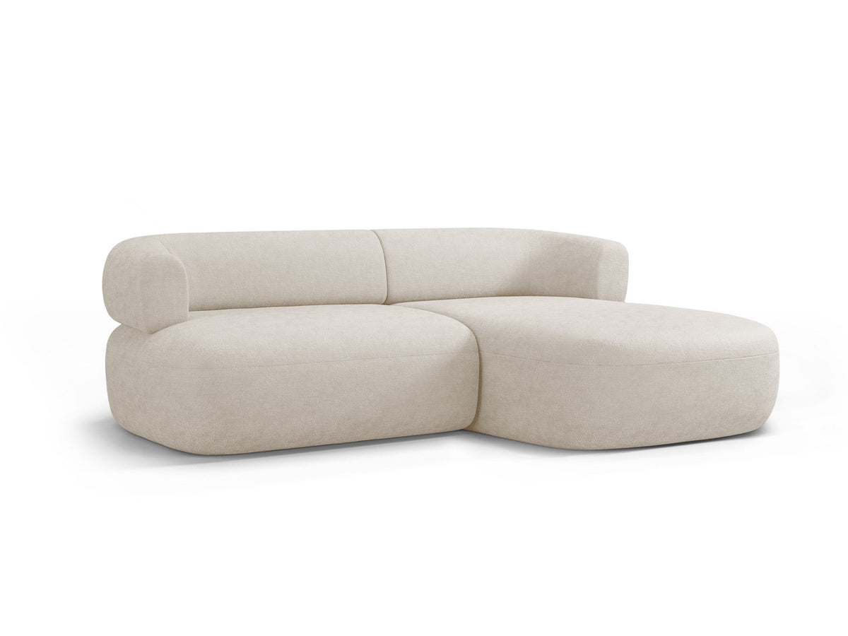 Jenny Ecksofa rechts 5 Sitzer in Light Beige-Perfect Harmony präsentiert im Onlineshop von KAQTU Design AG. L-Sofa rechts ist von Micadoni