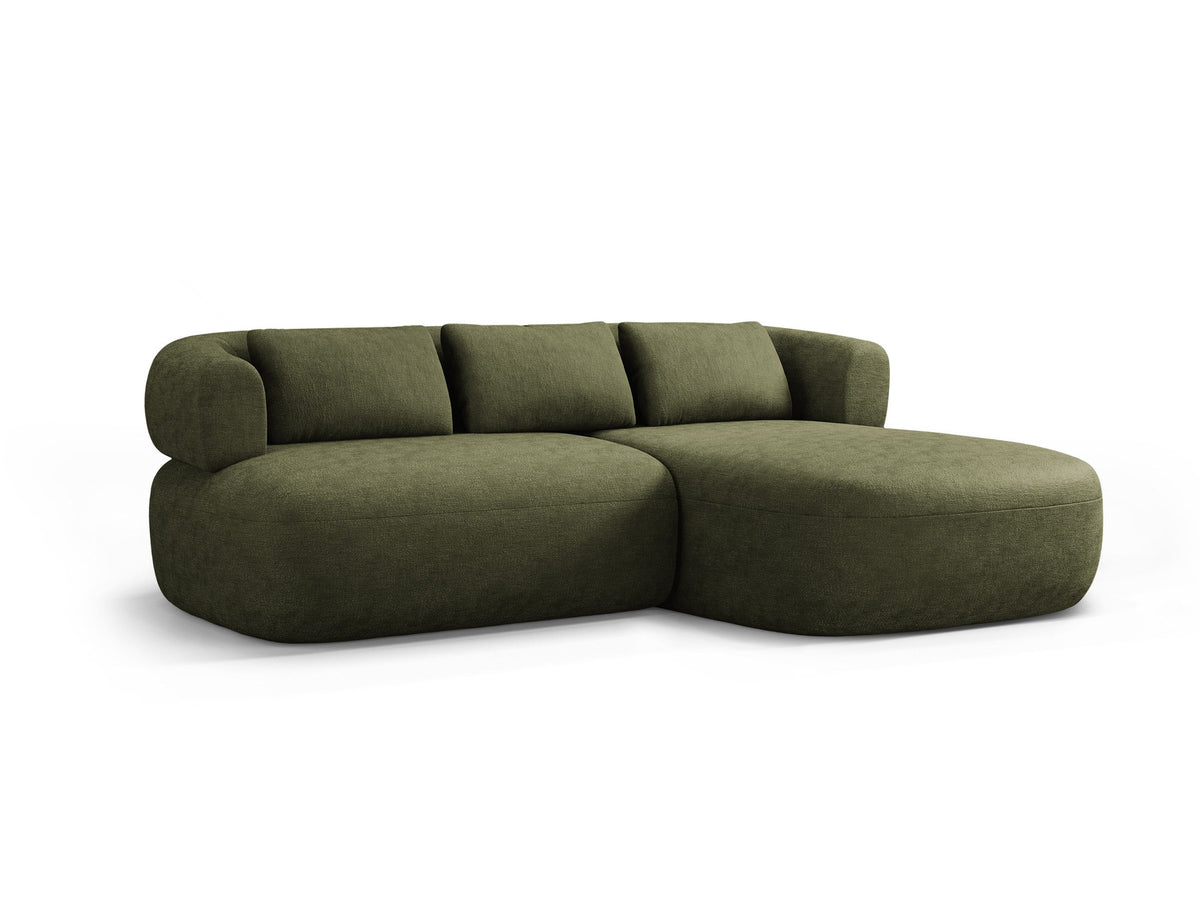 Jenny Ecksofa rechts 5 Sitzer in Green-Perfect Harmony präsentiert im Onlineshop von KAQTU Design AG. L-Sofa rechts ist von Micadoni