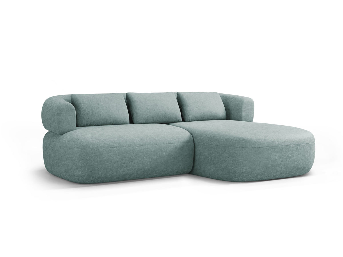 Jenny Ecksofa rechts 5 Sitzer in Light Blue-Perfect Harmony präsentiert im Onlineshop von KAQTU Design AG. L-Sofa rechts ist von Micadoni
