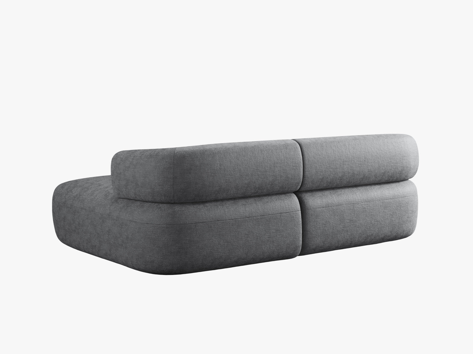 Stylisches Ecksofa Jenny in elegantem Dunkelgrau, ideal für gesellige Abende und eine stilvolle Einrichtung in Ihrem Wohnraum.