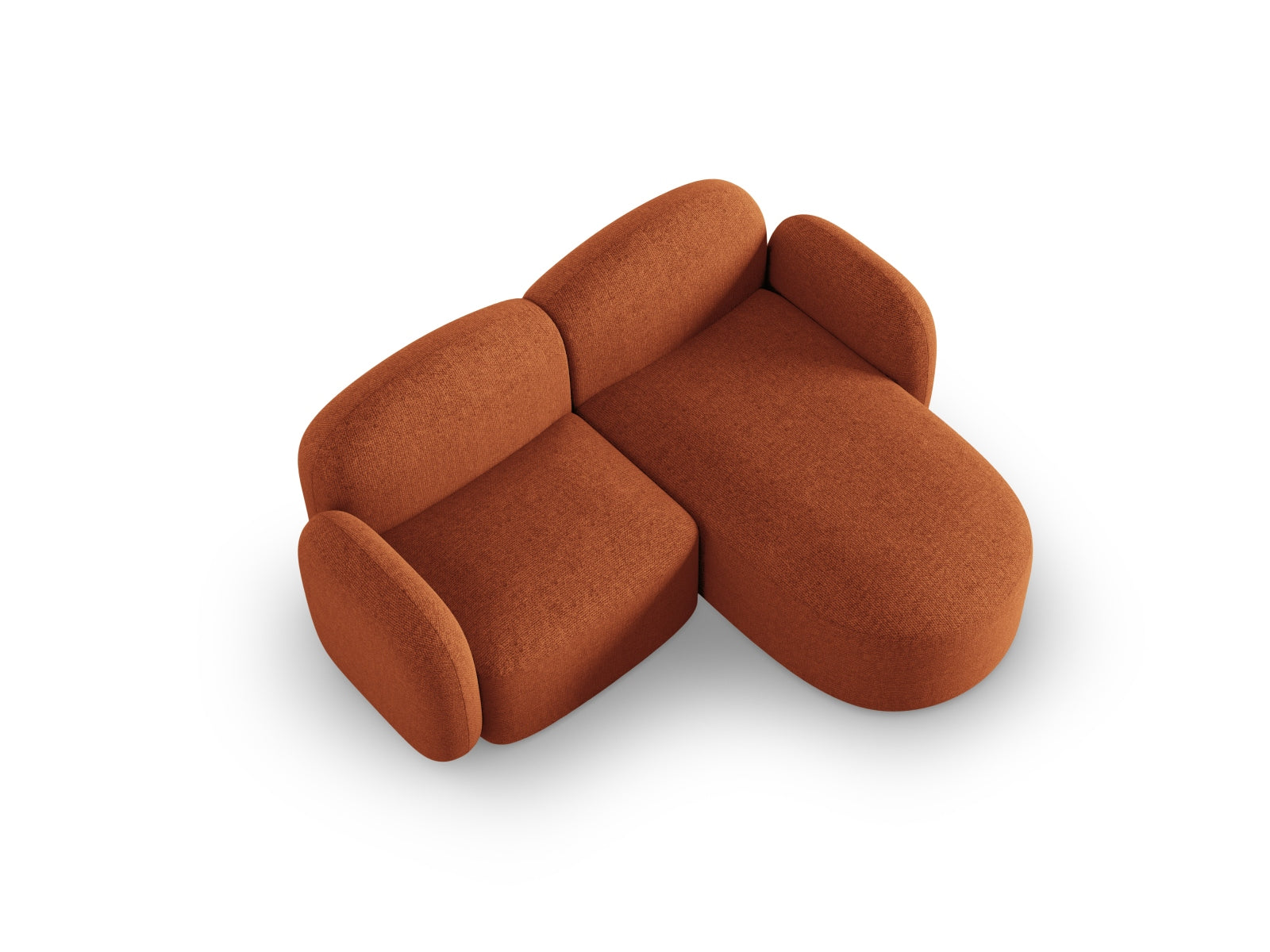 Entdecken Sie das stilvolle Blair Ecksofa rechts 3 Sitzer von Micadoni. Hochwertiger Velours und modernes Design für Ihr elegantes Zuhause.