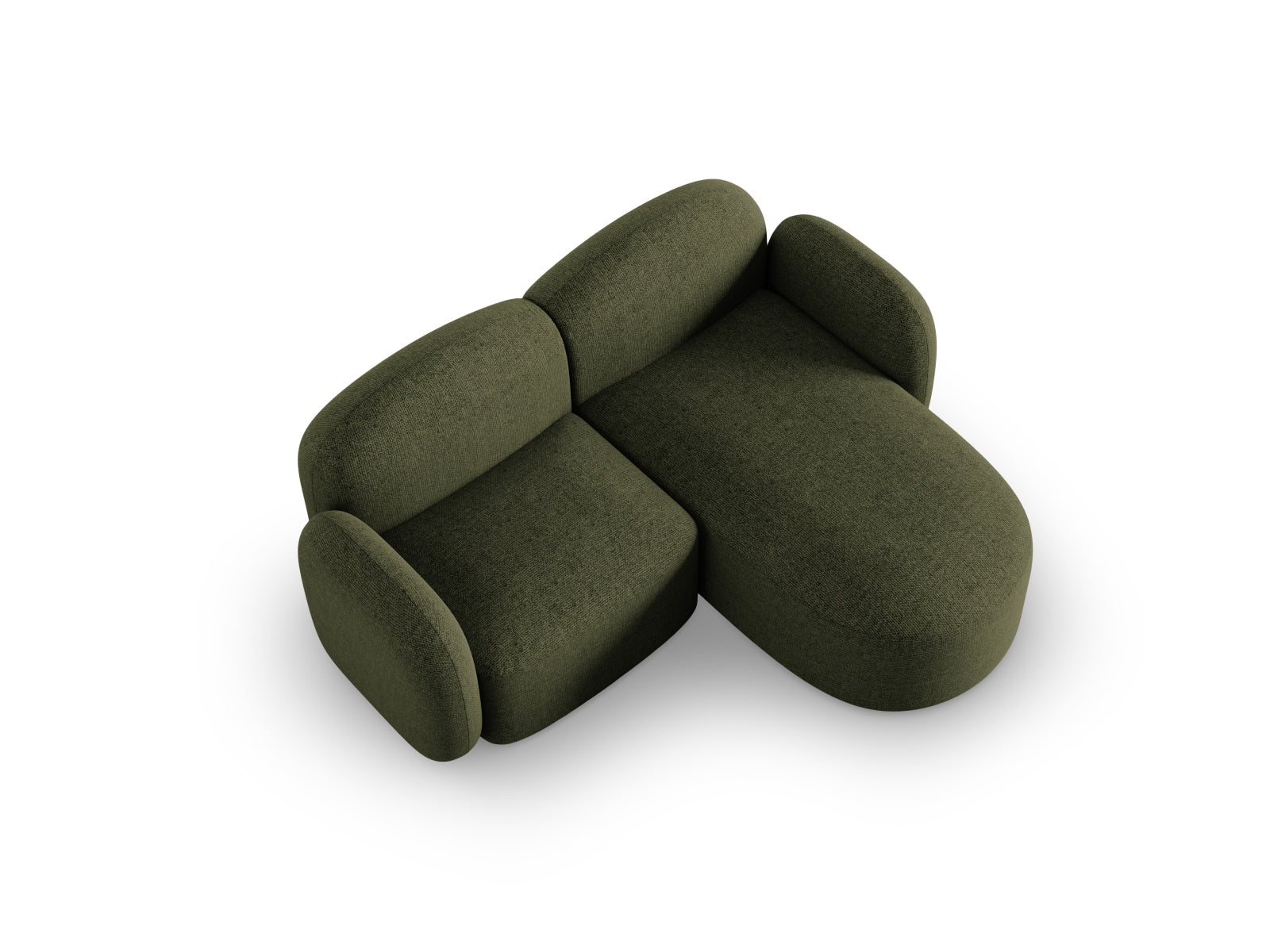 Erleben Sie das elegante Blair Ecksofa rechts 3 Sitzer von Micadoni. Luxuriöser Velours und zeitgemässes Design für Ihr stilvolles Wohnzimmer.