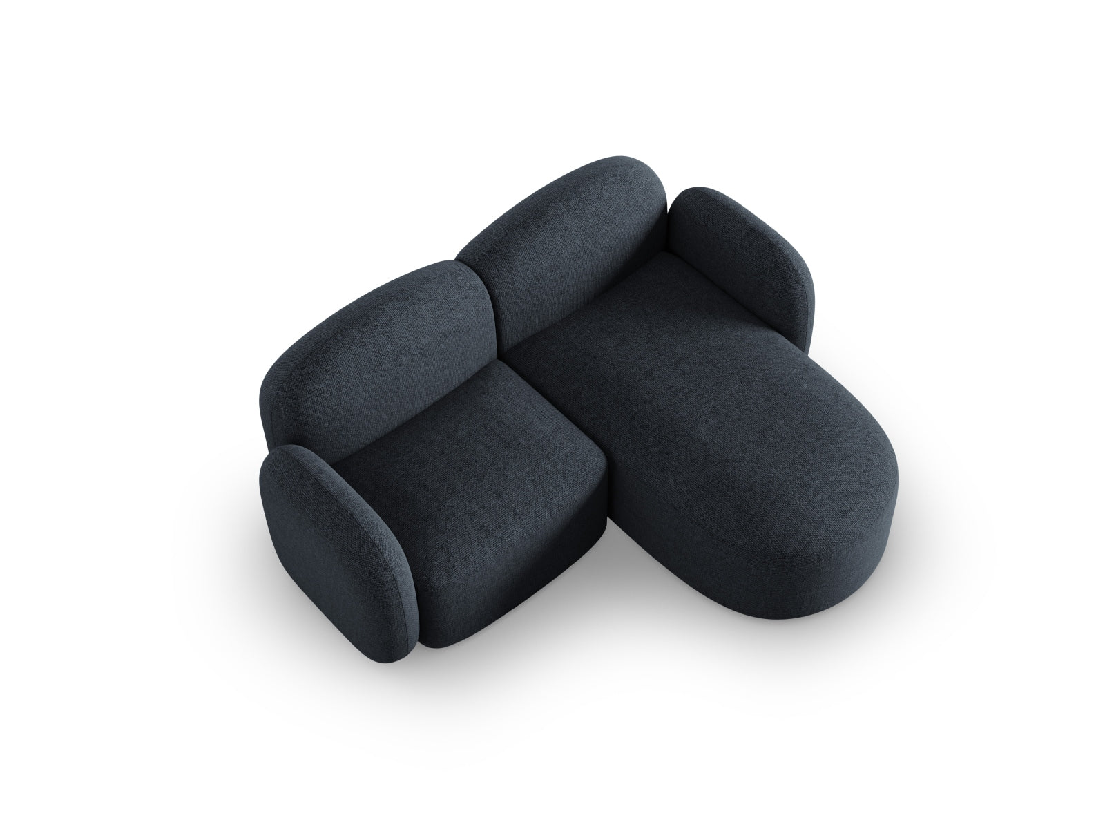 Entdecken Sie das stilvolle Blair Ecksofa rechts 3 Sitzer von Micadoni. Hochwertiger Velours und modernes Design für Ihr elegantes Zuhause.