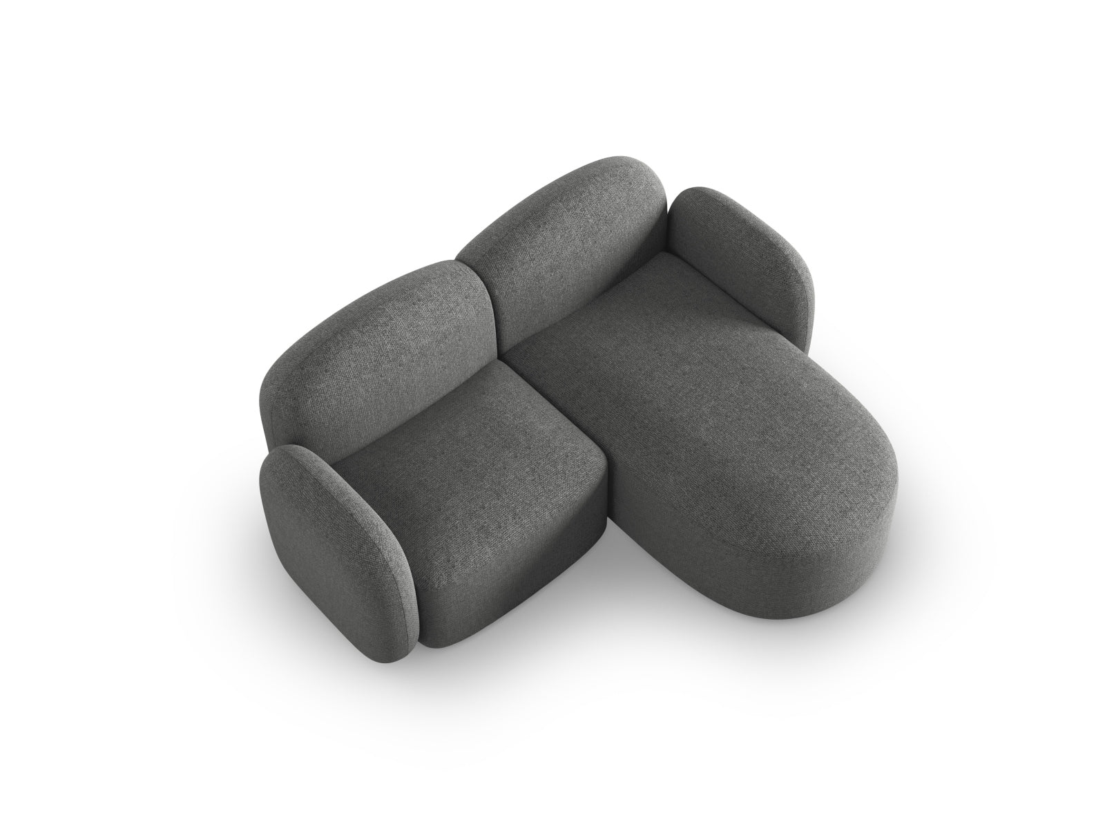 Entdecken Sie das stilvolle Blair Ecksofa rechts 3 Sitzer von Micadoni. Hochwertiger Velours und modernes Design für Ihr elegantes Zuhause.