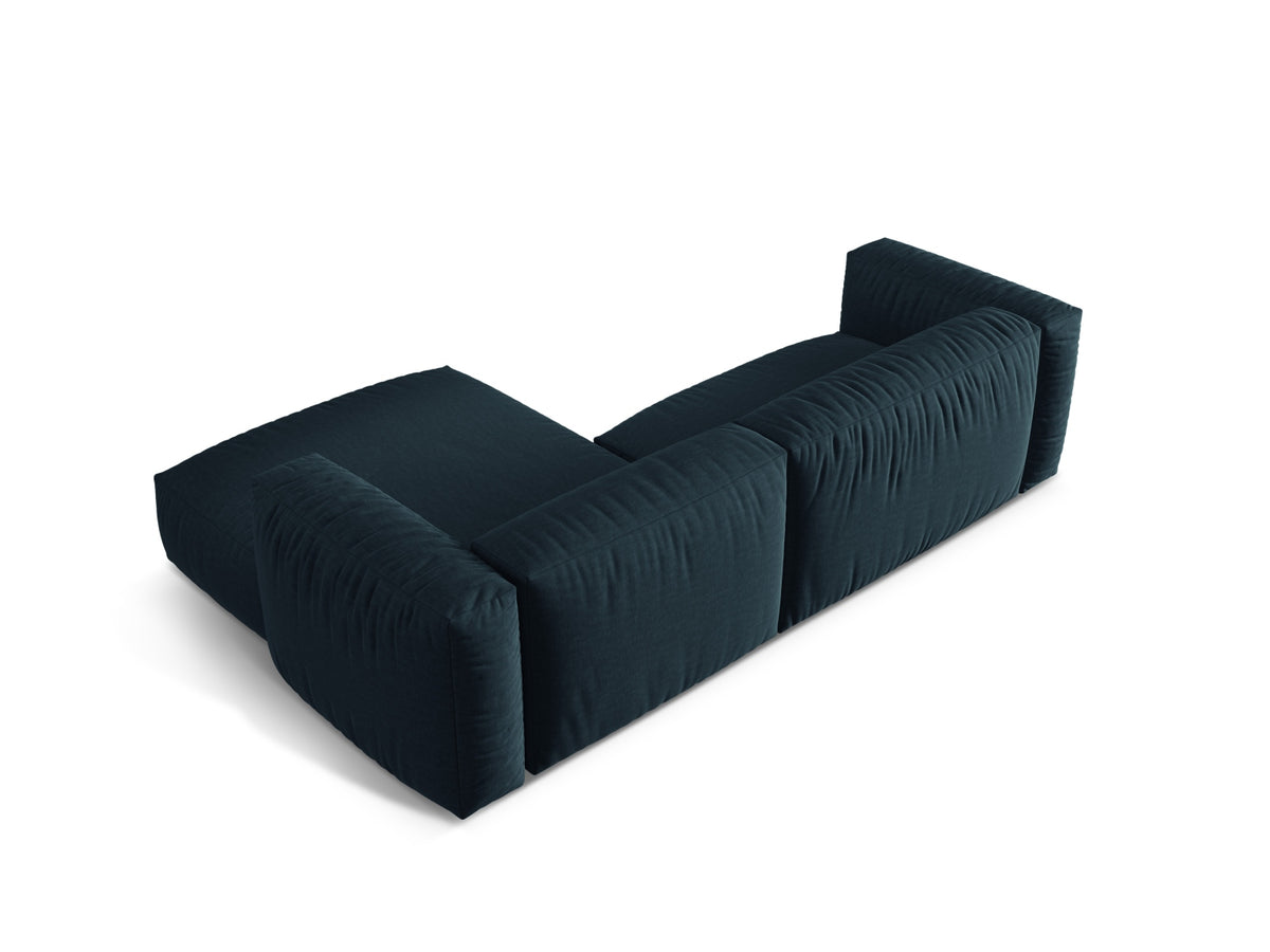 Martina Modulares Ecksofa rechts 2 Sitzer in Blue Jeans-Boston präsentiert im Onlineshop von KAQTU Design AG. L-Sofa rechts ist von Micadoni
