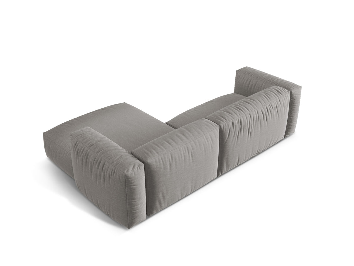 Martina Modulares Ecksofa rechts 2 Sitzer in Light Grey-Boston präsentiert im Onlineshop von KAQTU Design AG. L-Sofa rechts ist von Micadoni
