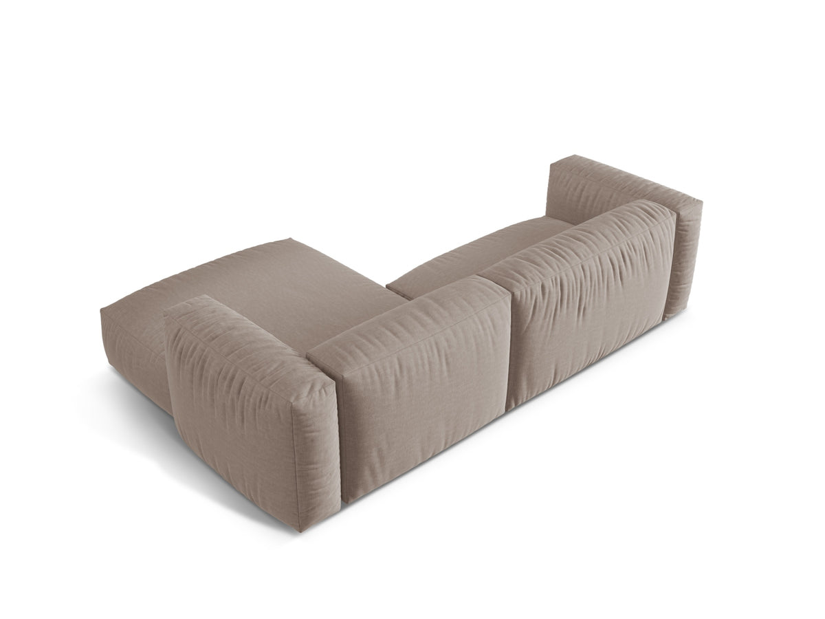 Martina Modulares Ecksofa rechts 2 Sitzer in Dark Beige-Boston präsentiert im Onlineshop von KAQTU Design AG. L-Sofa rechts ist von Micadoni