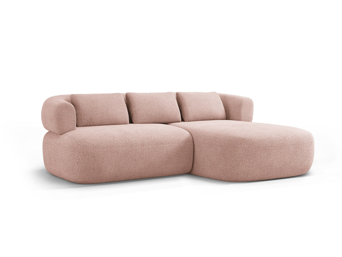 Jenny Ecksofa rechts 5 Sitzer in Powder Pink-Now or Never präsentiert im Onlineshop von KAQTU Design AG. L-Sofa rechts ist von Micadoni
