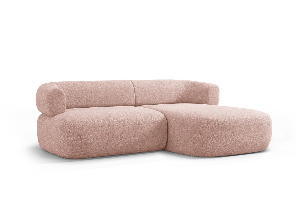 Jenny Ecksofa rechts 5 Sitzer in Powder Pink-Now or Never präsentiert im Onlineshop von KAQTU Design AG. L-Sofa rechts ist von Micadoni
