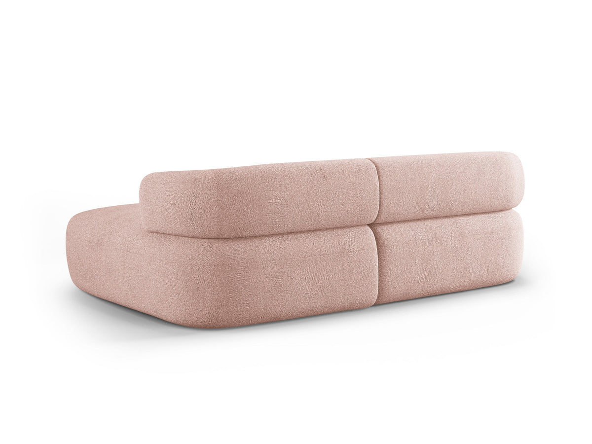 Jenny Ecksofa rechts 5 Sitzer in Powder Pink-Now or Never präsentiert im Onlineshop von KAQTU Design AG. L-Sofa rechts ist von Micadoni