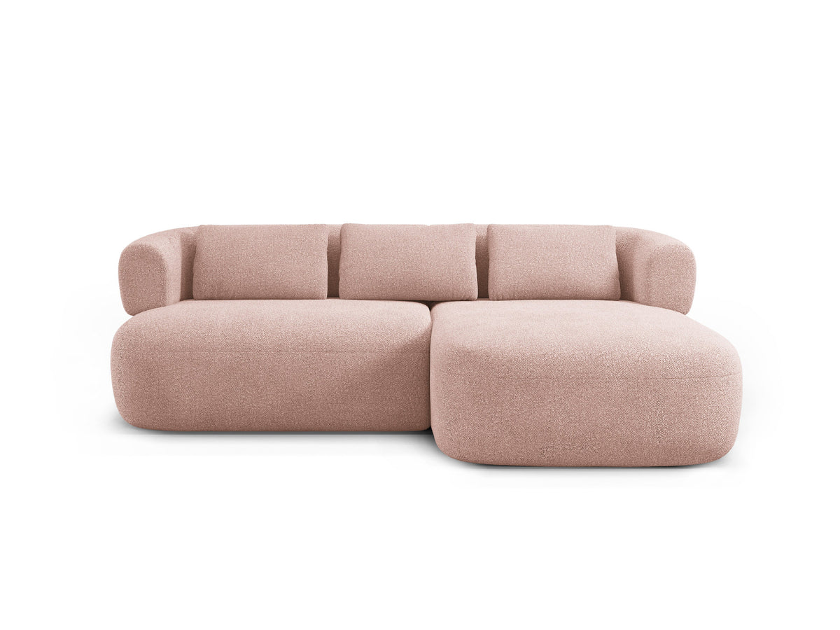 Jenny Ecksofa rechts 5 Sitzer in Powder Pink-Now or Never präsentiert im Onlineshop von KAQTU Design AG. L-Sofa rechts ist von Micadoni