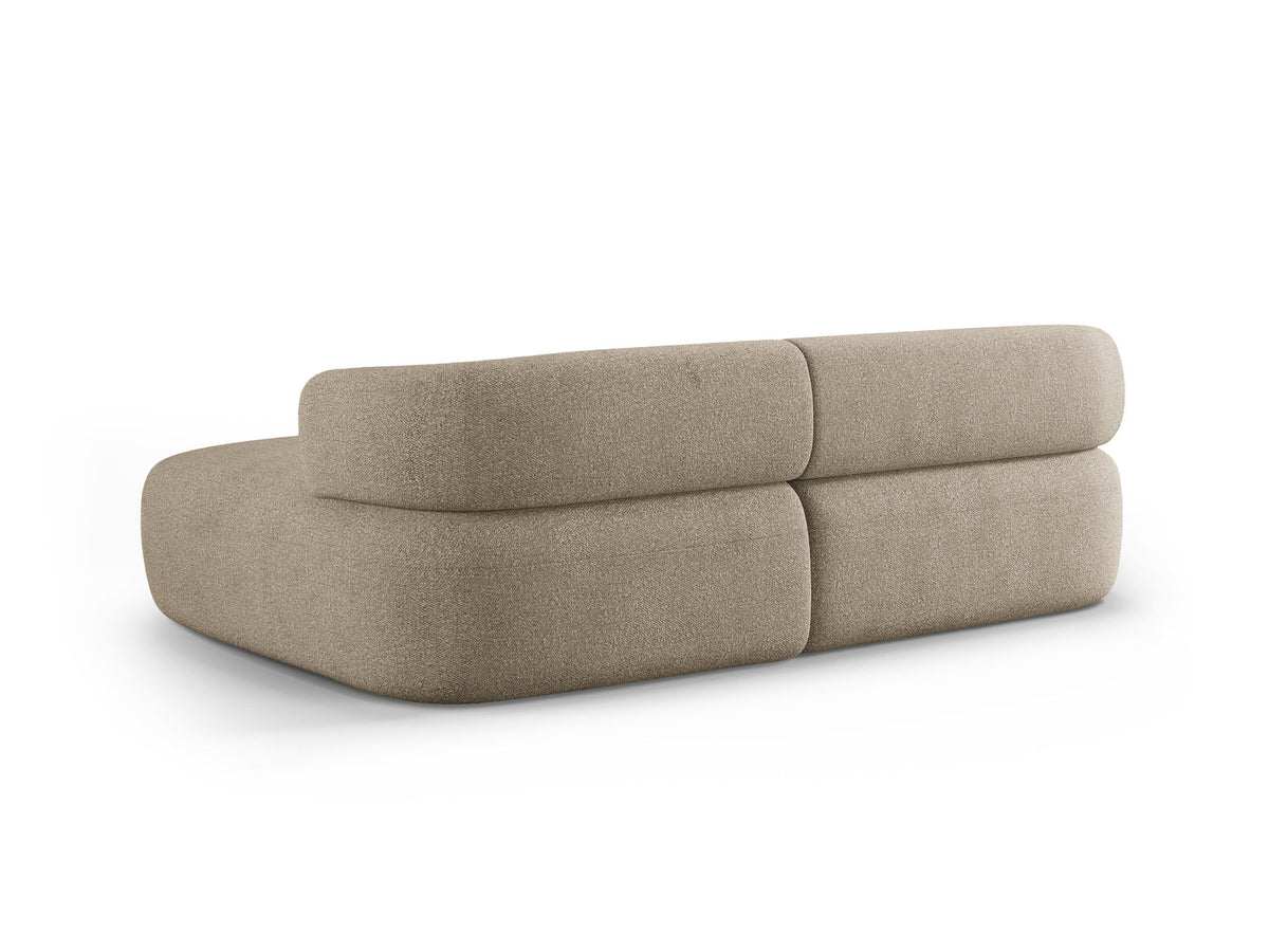 Jenny Ecksofa rechts 5 Sitzer in Light Brown-Now or Never präsentiert im Onlineshop von KAQTU Design AG. L-Sofa rechts ist von Micadoni
