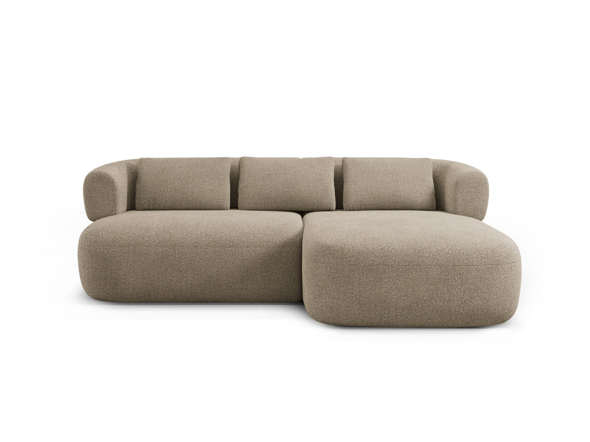 Jenny Ecksofa rechts 5 Sitzer in Light Brown-Now or Never präsentiert im Onlineshop von KAQTU Design AG. L-Sofa rechts ist von Micadoni