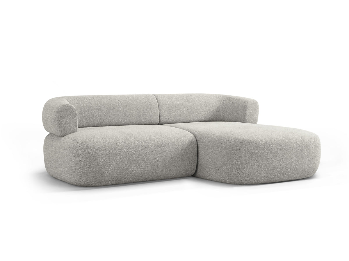 Jenny Ecksofa rechts 5 Sitzer in Light Grey-Now or Never präsentiert im Onlineshop von KAQTU Design AG. L-Sofa rechts ist von Micadoni