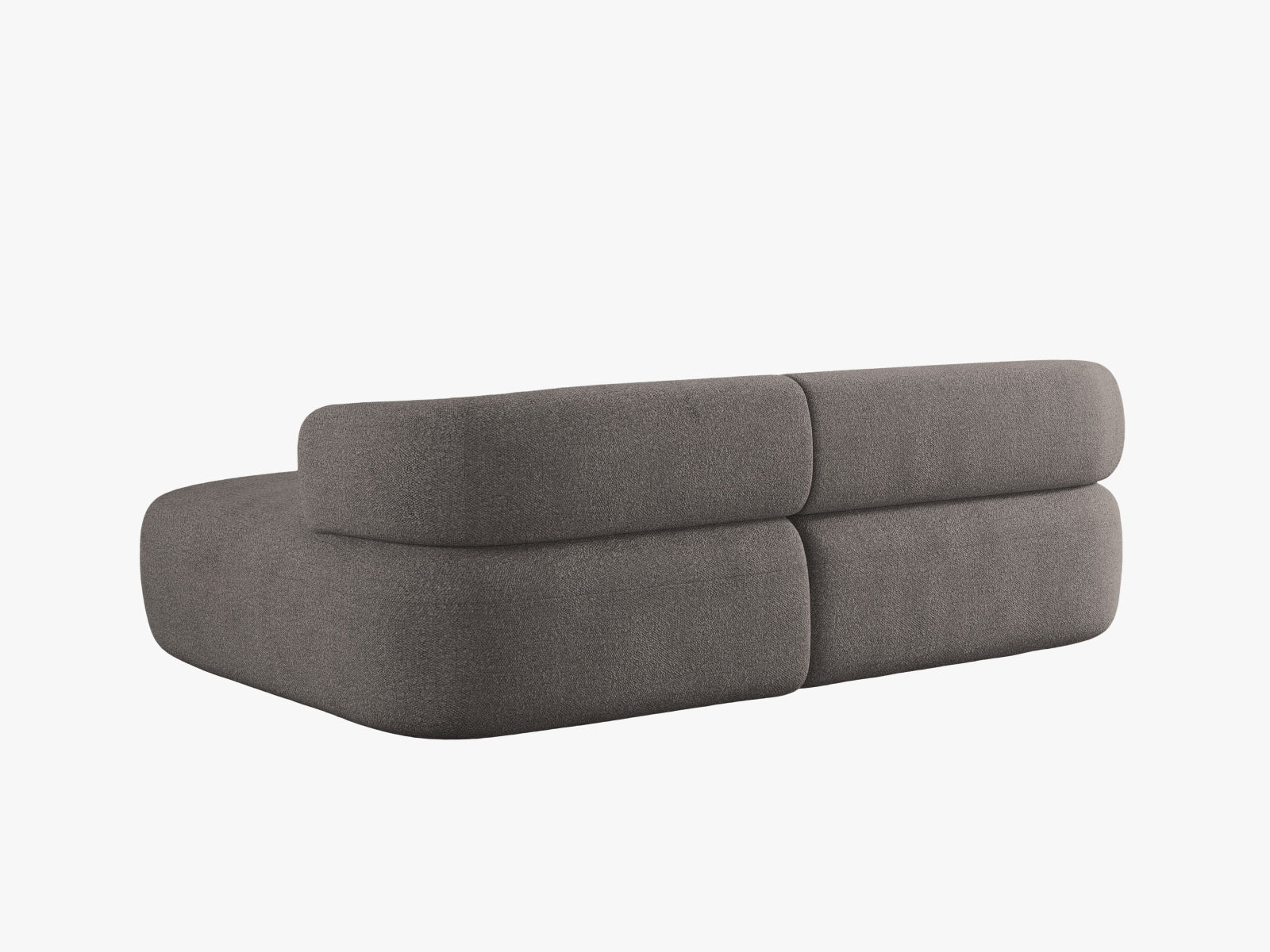 Modernes 5-Sitzer Ecksofa Jenny in elegantem Grau, perfekt für stilvolle Wohnzimmer und gesellige Abende mit Freunden und Familie.
