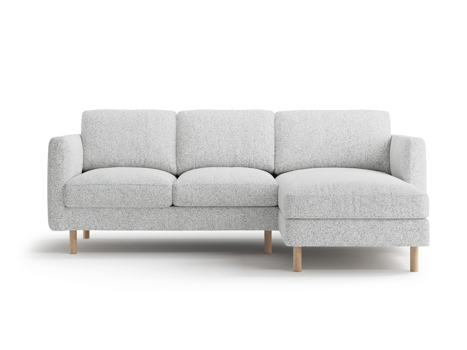 Entdecken Sie das Eden Ecksofa rechts von Micadoni: Elegantes Velours, zeitgemässes Design und hervorragender Sitzkomfort für Ihr Wohnzimmer.