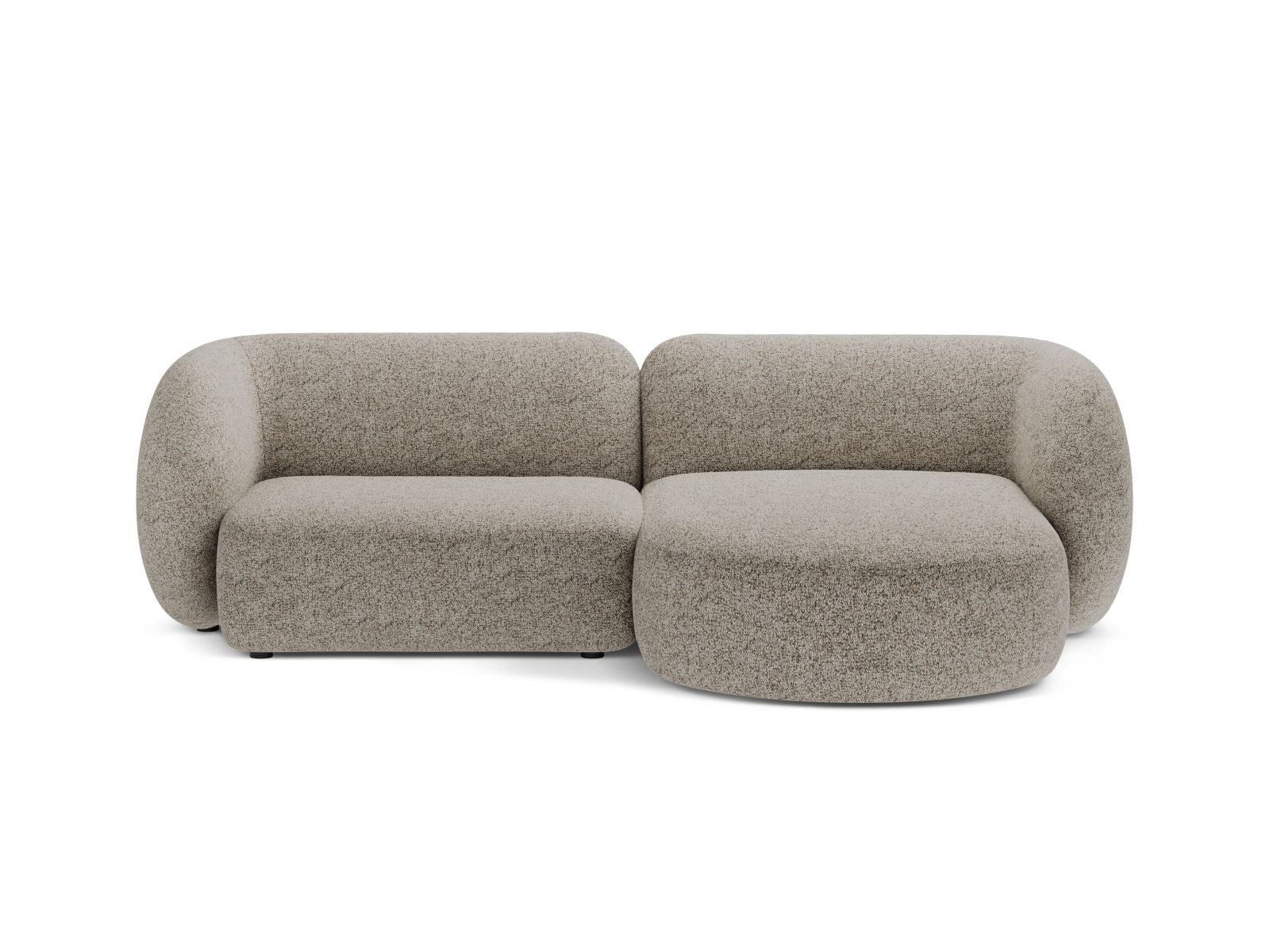 2-Sitzer Ecksofa rechts Kate in Beige Melange-Puente präsentiert im Onlineshop von KAQTU Design AG. Ecksofa rechts ist von Micadoni