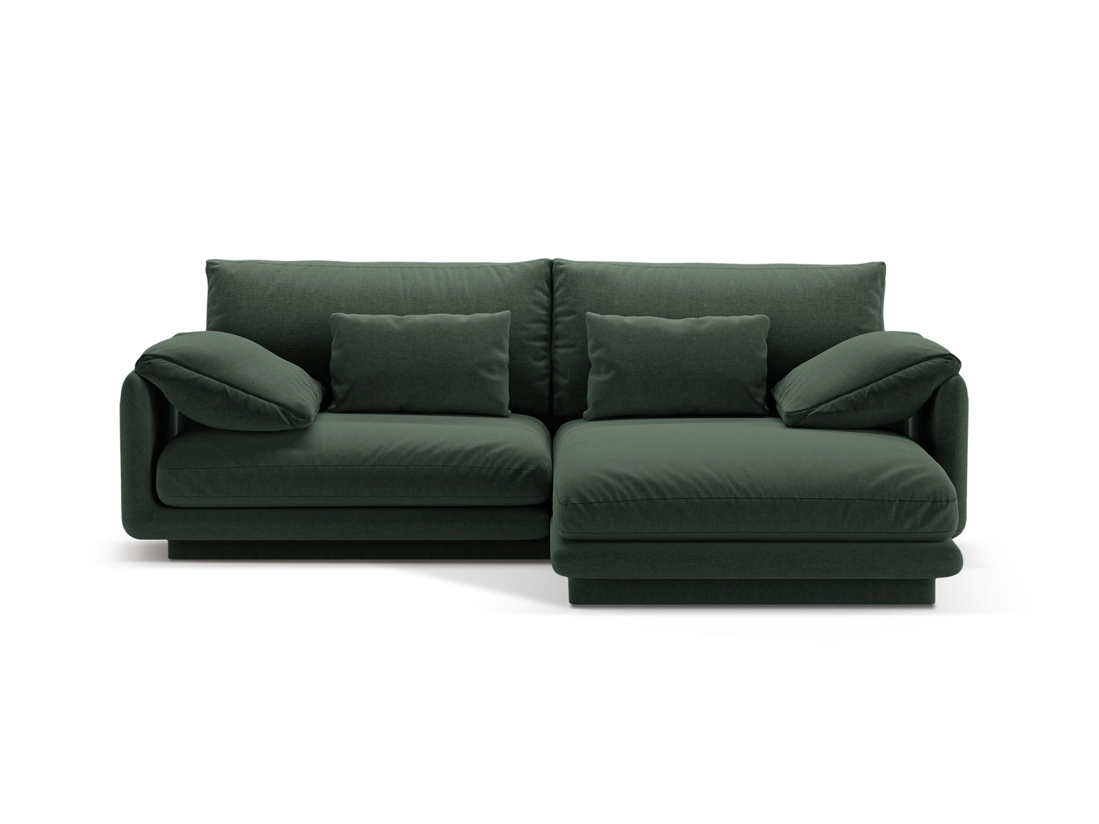 Torino Ecksofa rechts 3 Sitzer in Moss Green präsentiert im Onlineshop von KAQTU Design AG. Ecksofa rechts ist von Micadoni