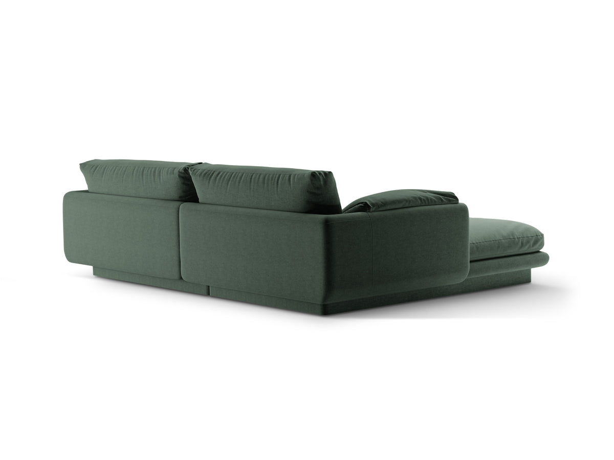 Torino Ecksofa rechts 3 Sitzer in Moss Green-Wind präsentiert im Onlineshop von KAQTU Design AG. L-Sofa rechts ist von Micadoni
