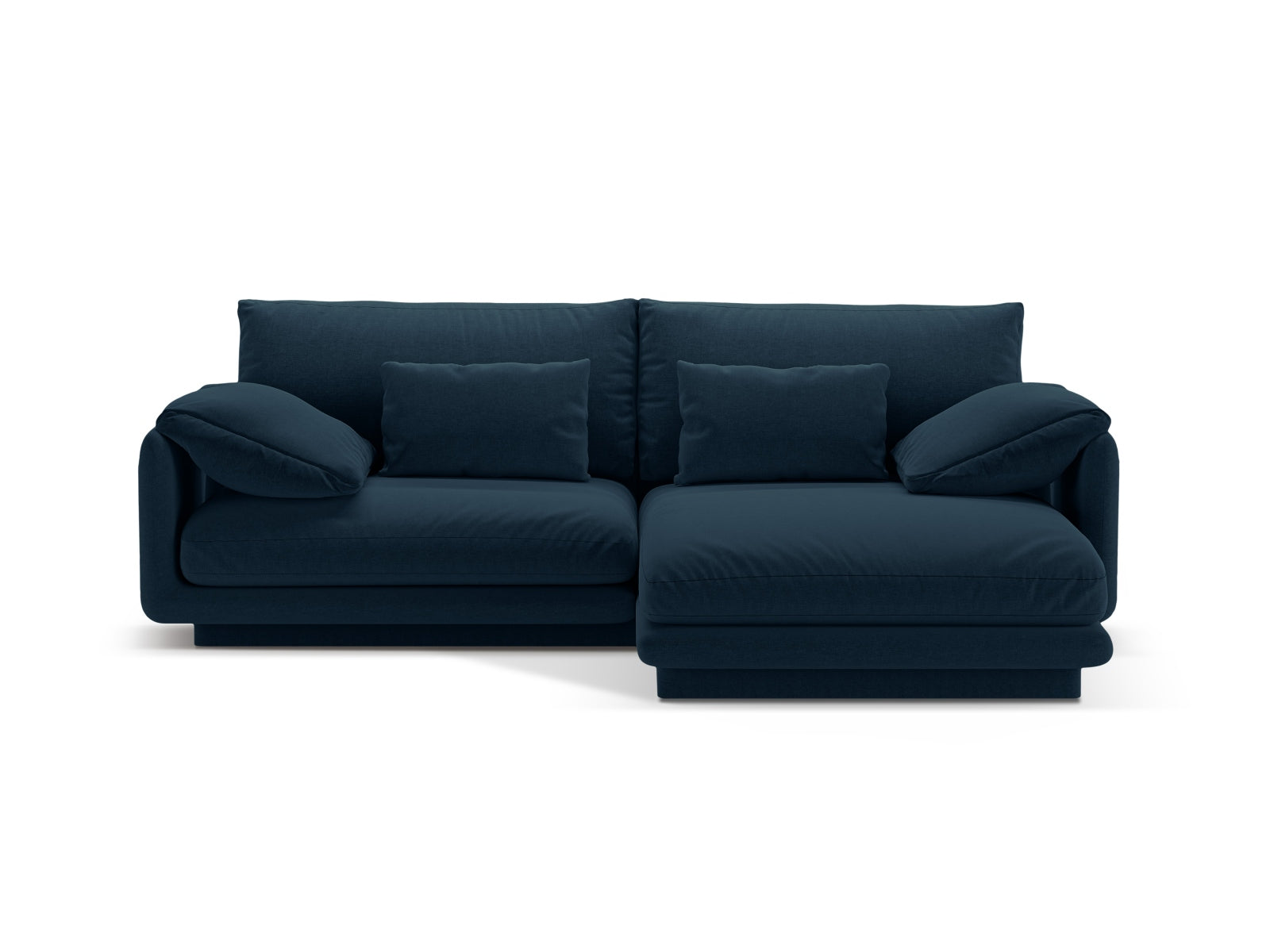 Torino Ecksofa rechts 3 Sitzer in Navy Blue präsentiert im Onlineshop von KAQTU Design AG. Ecksofa rechts ist von Micadoni