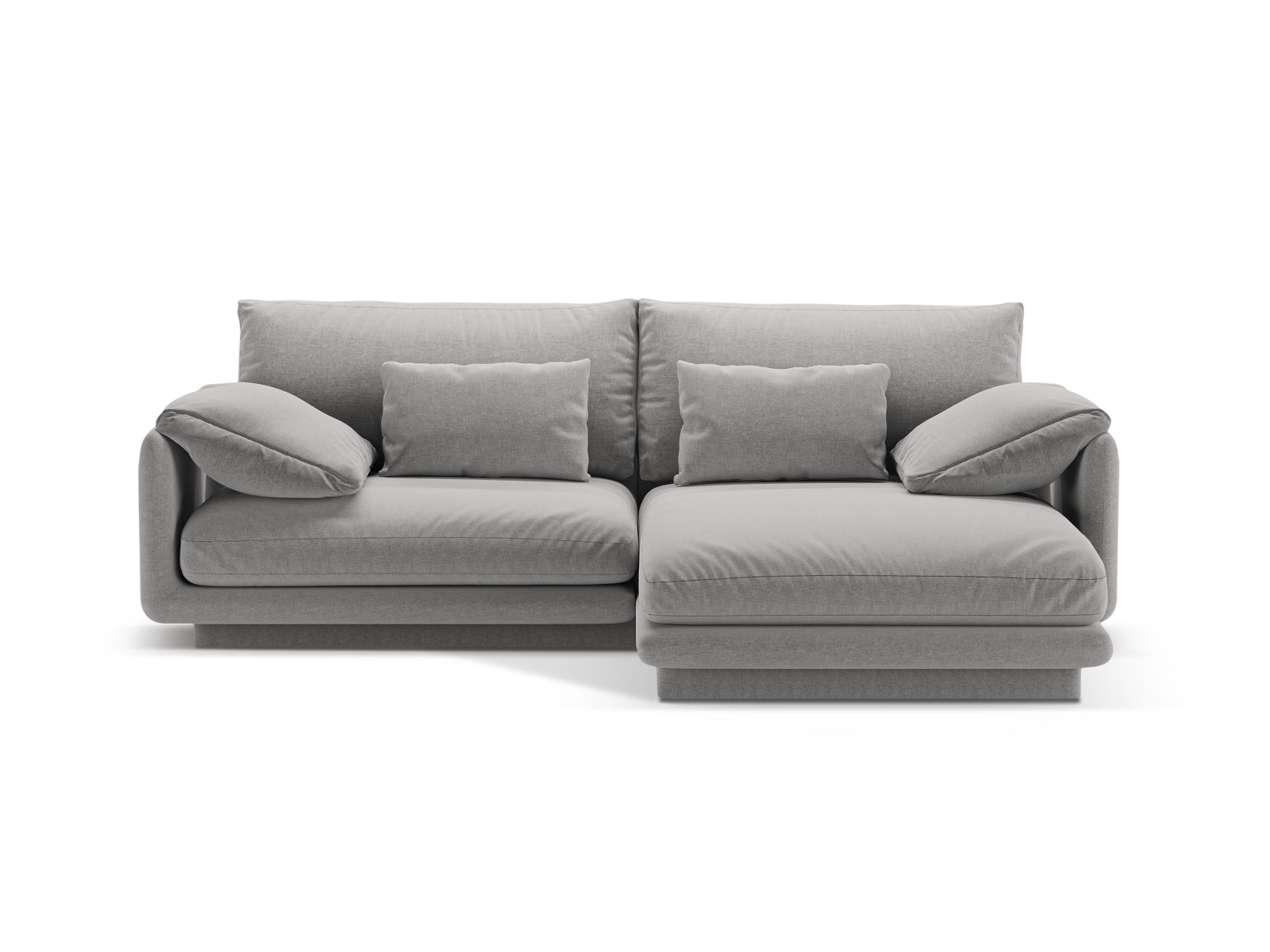 Torino Ecksofa rechts 3 Sitzer in Light Grey präsentiert im Onlineshop von KAQTU Design AG. Ecksofa rechts ist von Micadoni