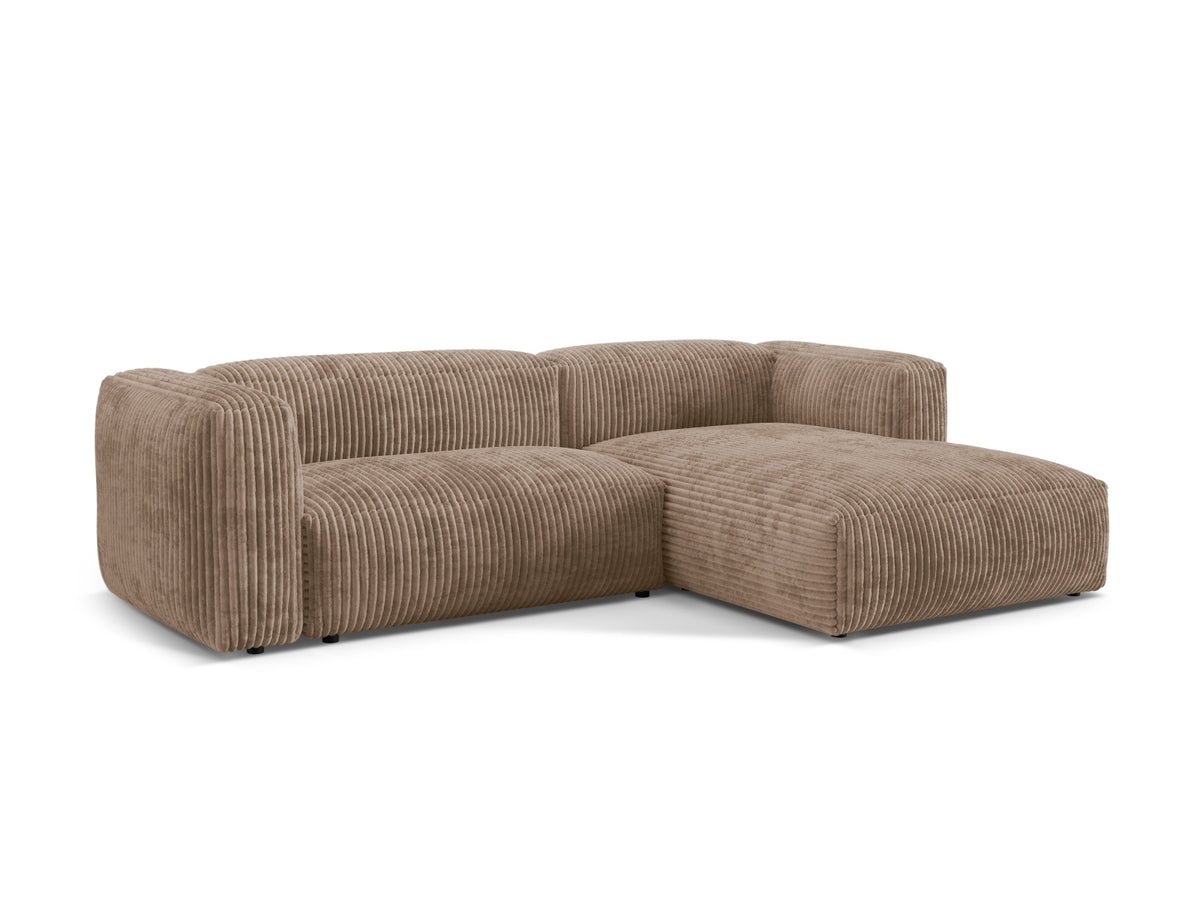 Martina Modulares Ecksofa rechts 2 Sitzer in Acorn-Tilia präsentiert im Onlineshop von KAQTU Design AG. L-Sofa rechts ist von Micadoni