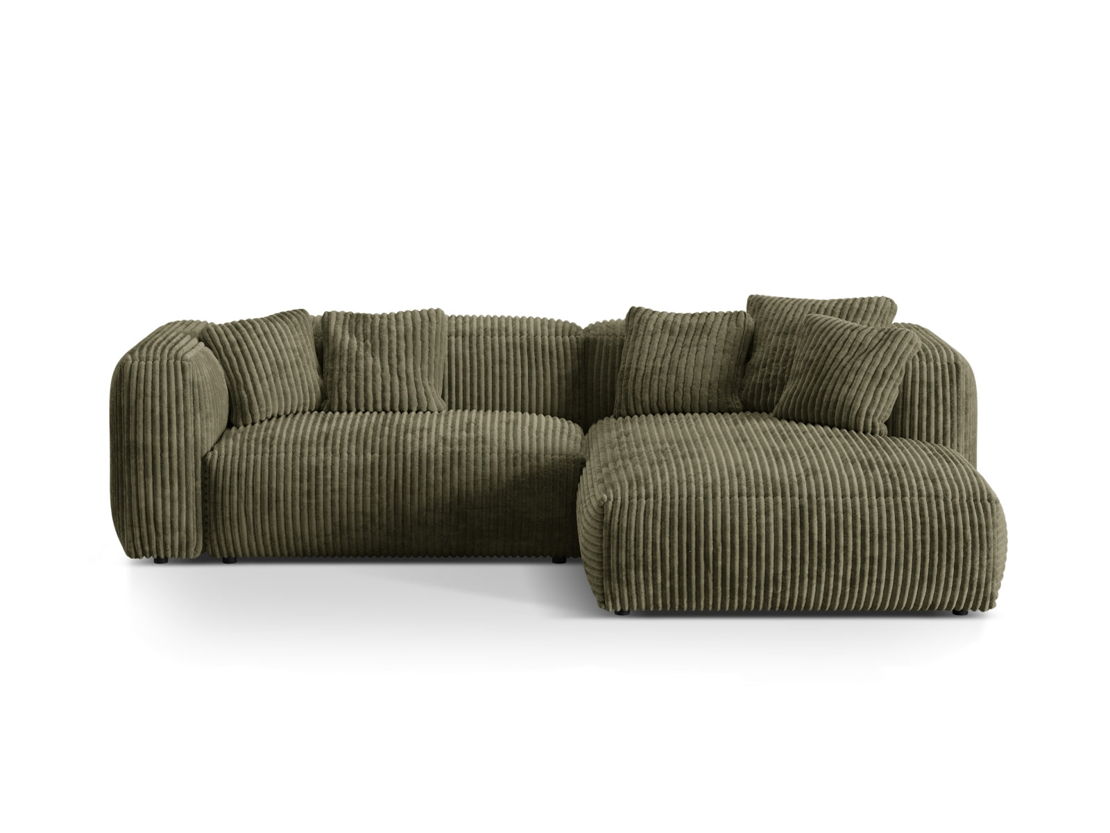 Martina Modulares Ecksofa rechts 2 Sitzer in Moss Green präsentiert im Onlineshop von KAQTU Design AG. Ecksofa rechts ist von Micadoni