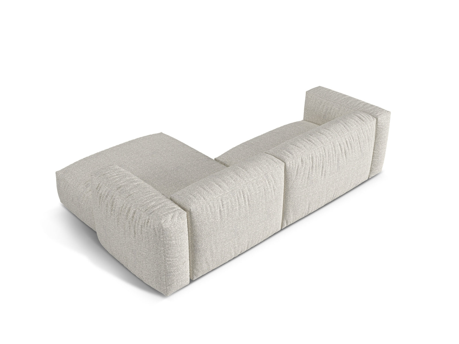 2-Sitzer Modular Rechter Ecksofa XL Martina in Grey Beige Melange-Monet präsentiert im Onlineshop von KAQTU Design AG. Ecksofa rechts ist von Micadoni